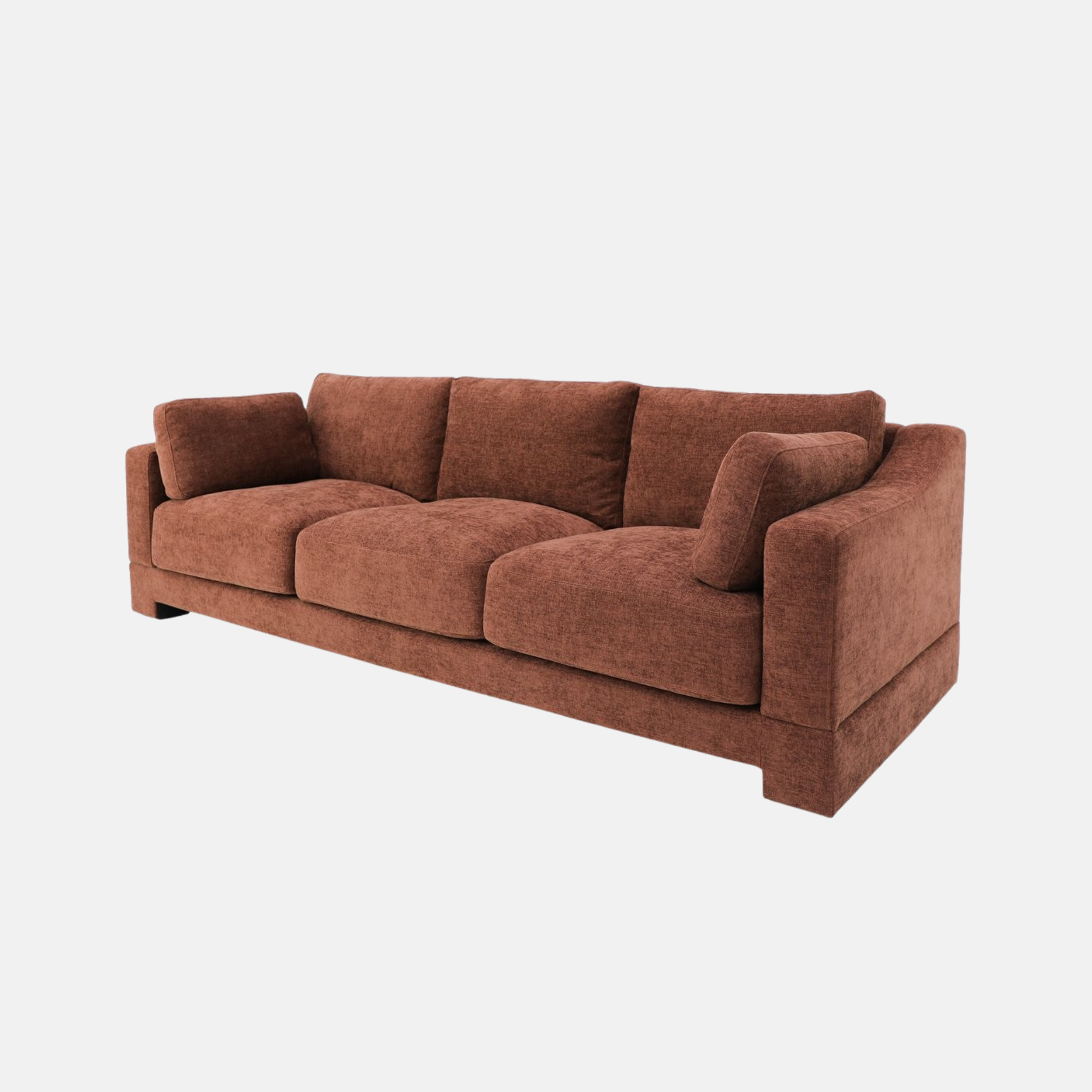 Western 3 Seater Sofa – Rust