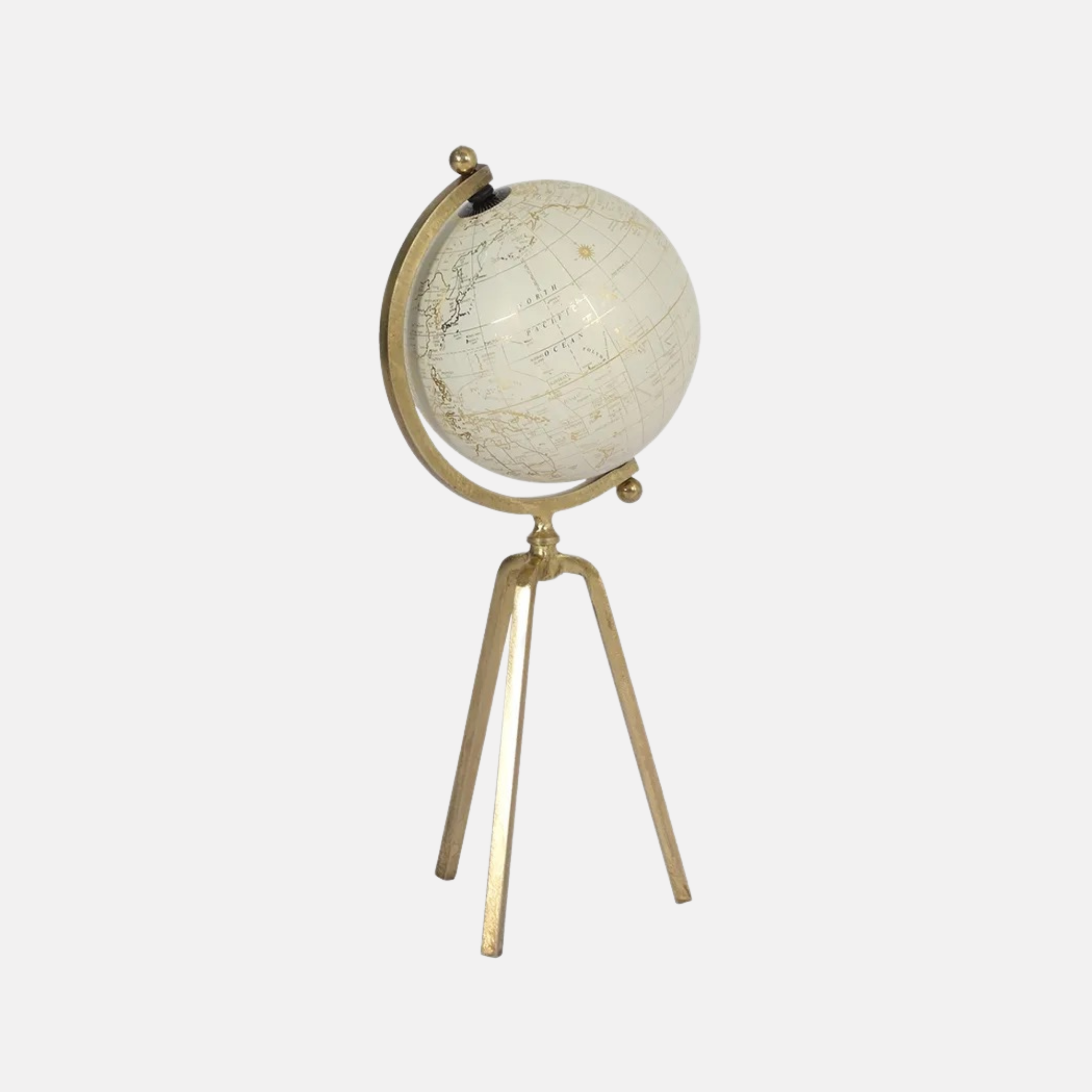 Cream Gold Globe Large