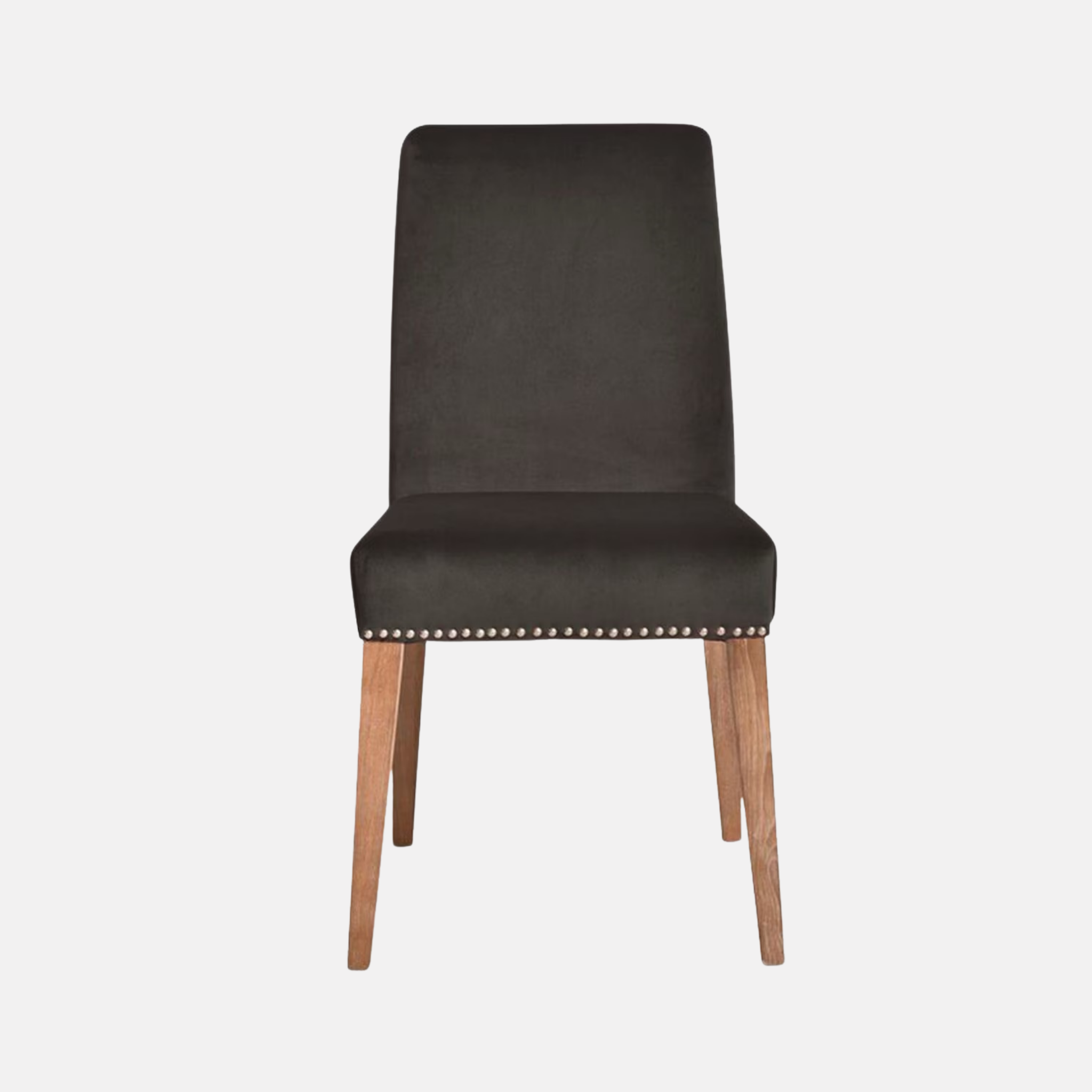 Pascal Dining Chair - Dark Grey Velvet