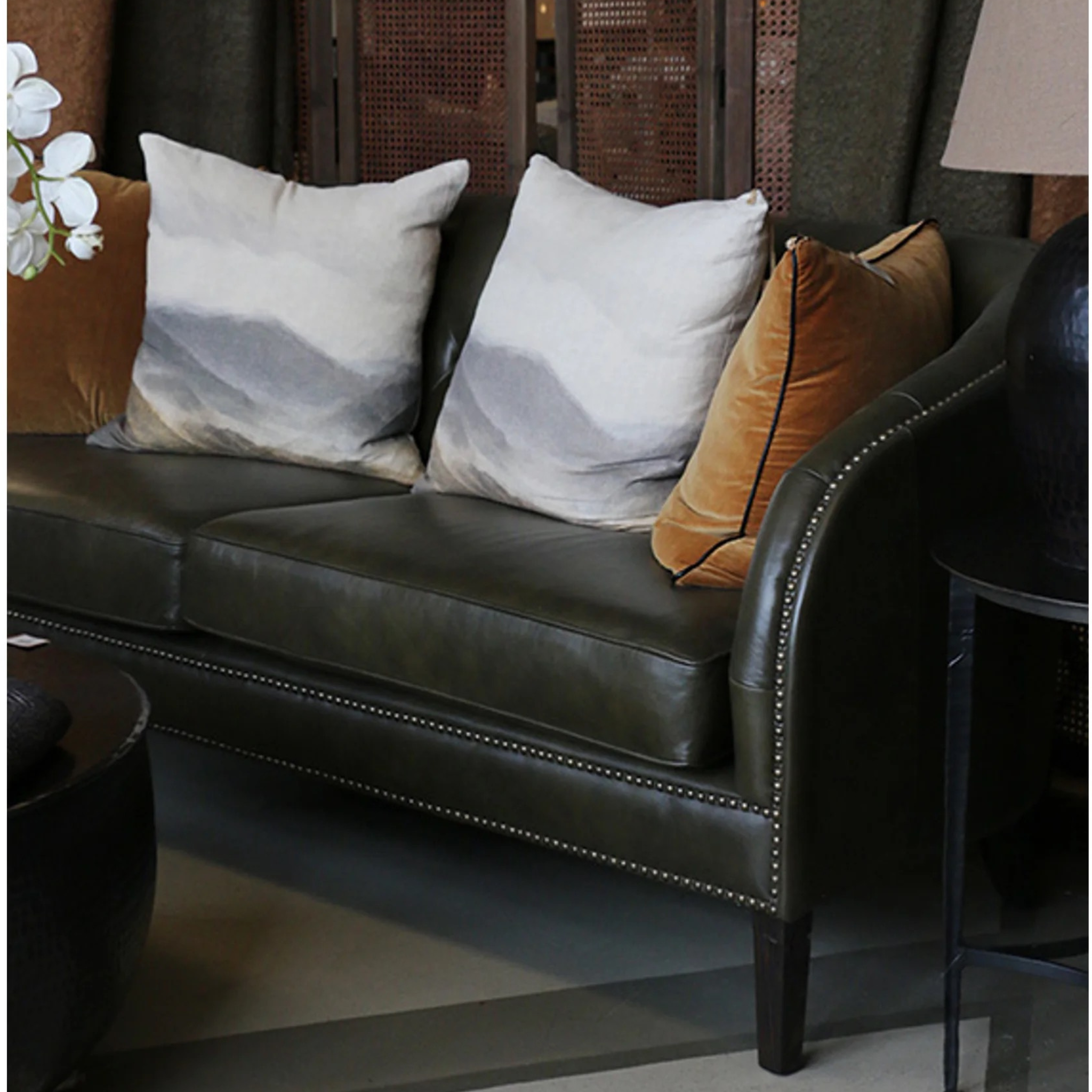 Cambridge Leather Sofa - Green