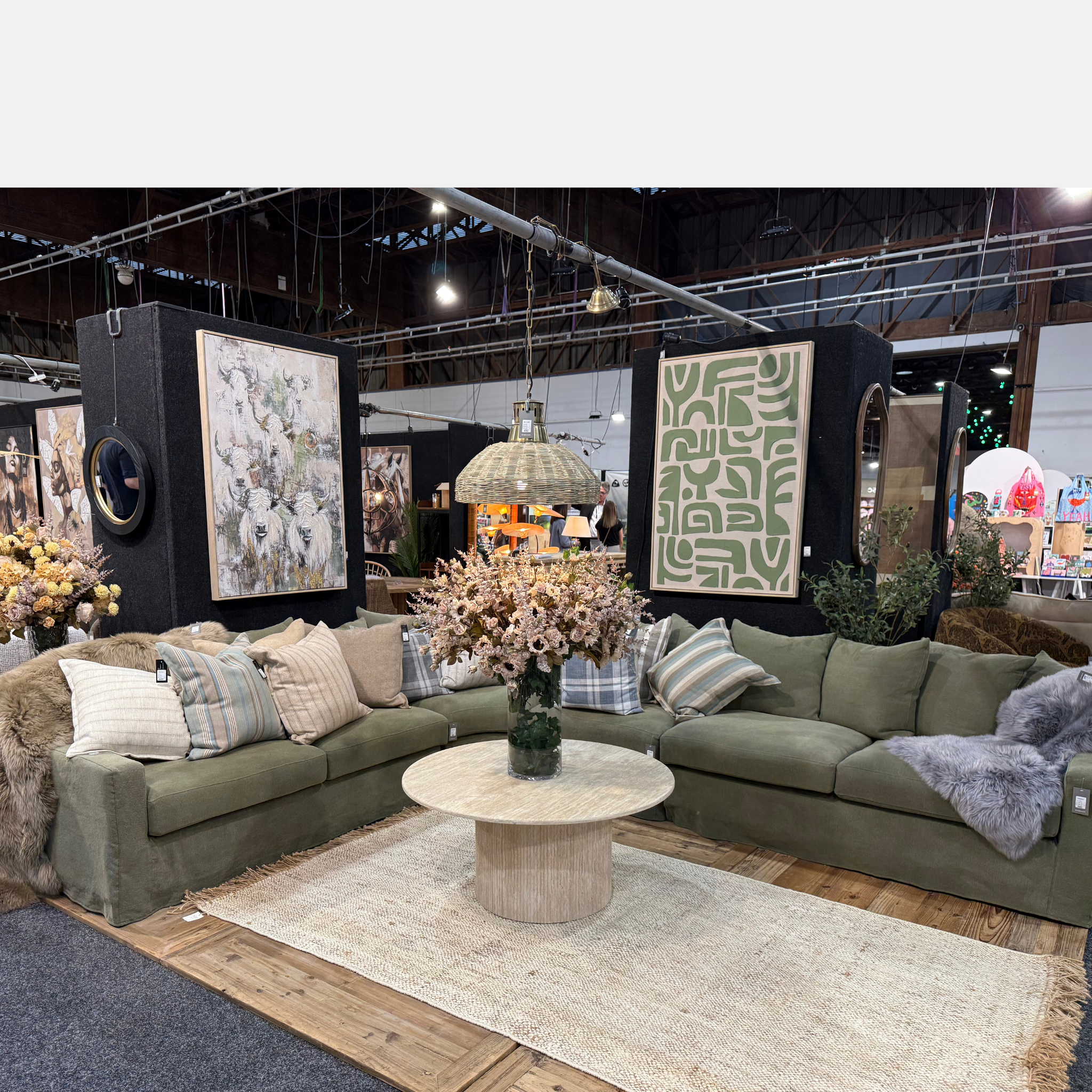 Lucca Sectional Sofa Single Seat - Olive