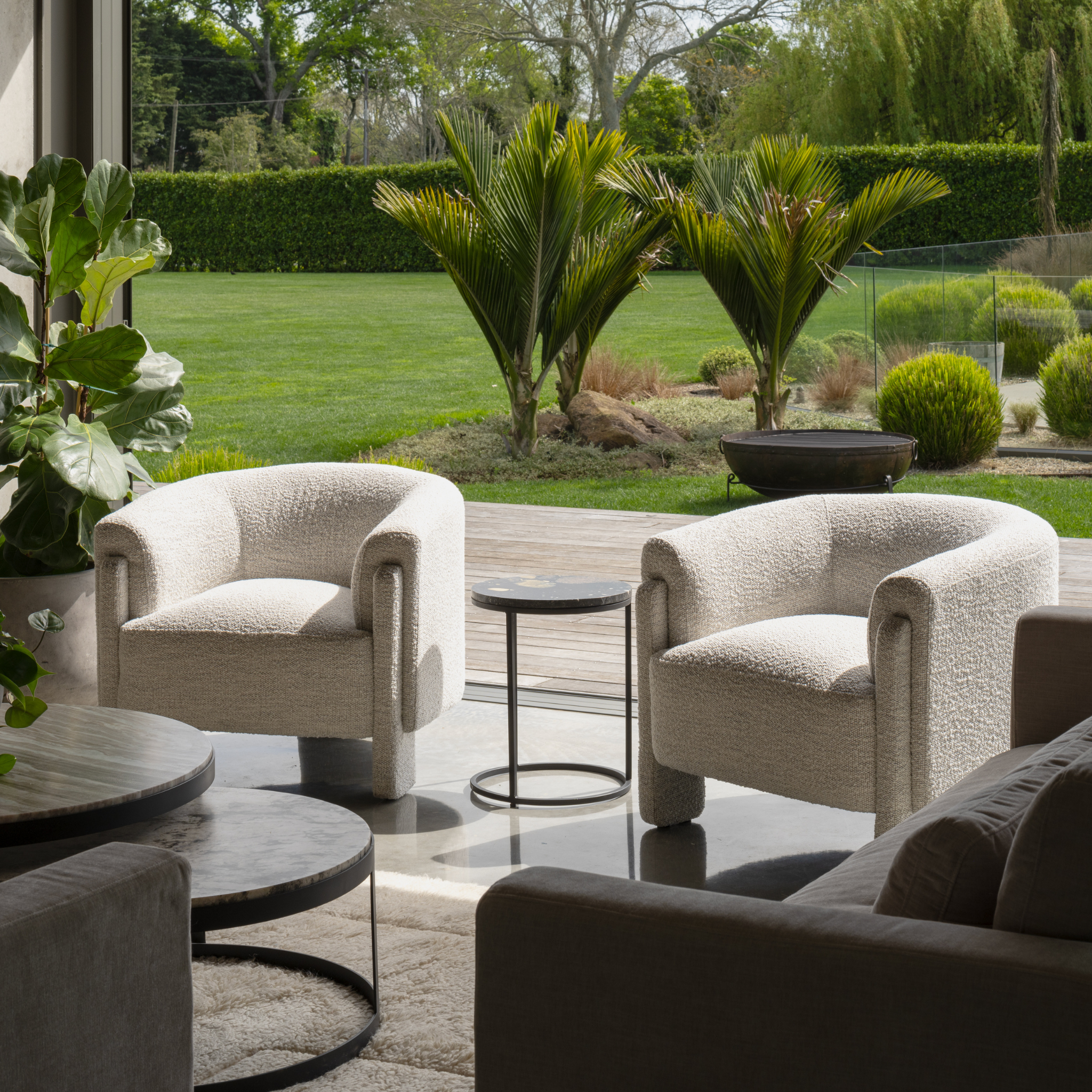 Kelston Armchair - Rust