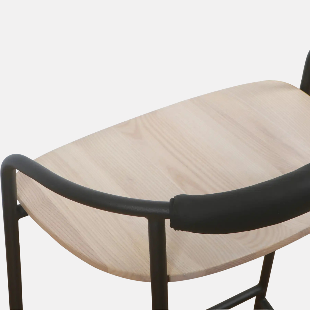 Forge Barstool Black/Natural