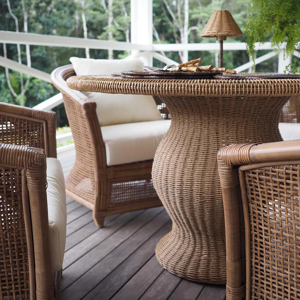 Cassius Round Outdoor Rattan Table