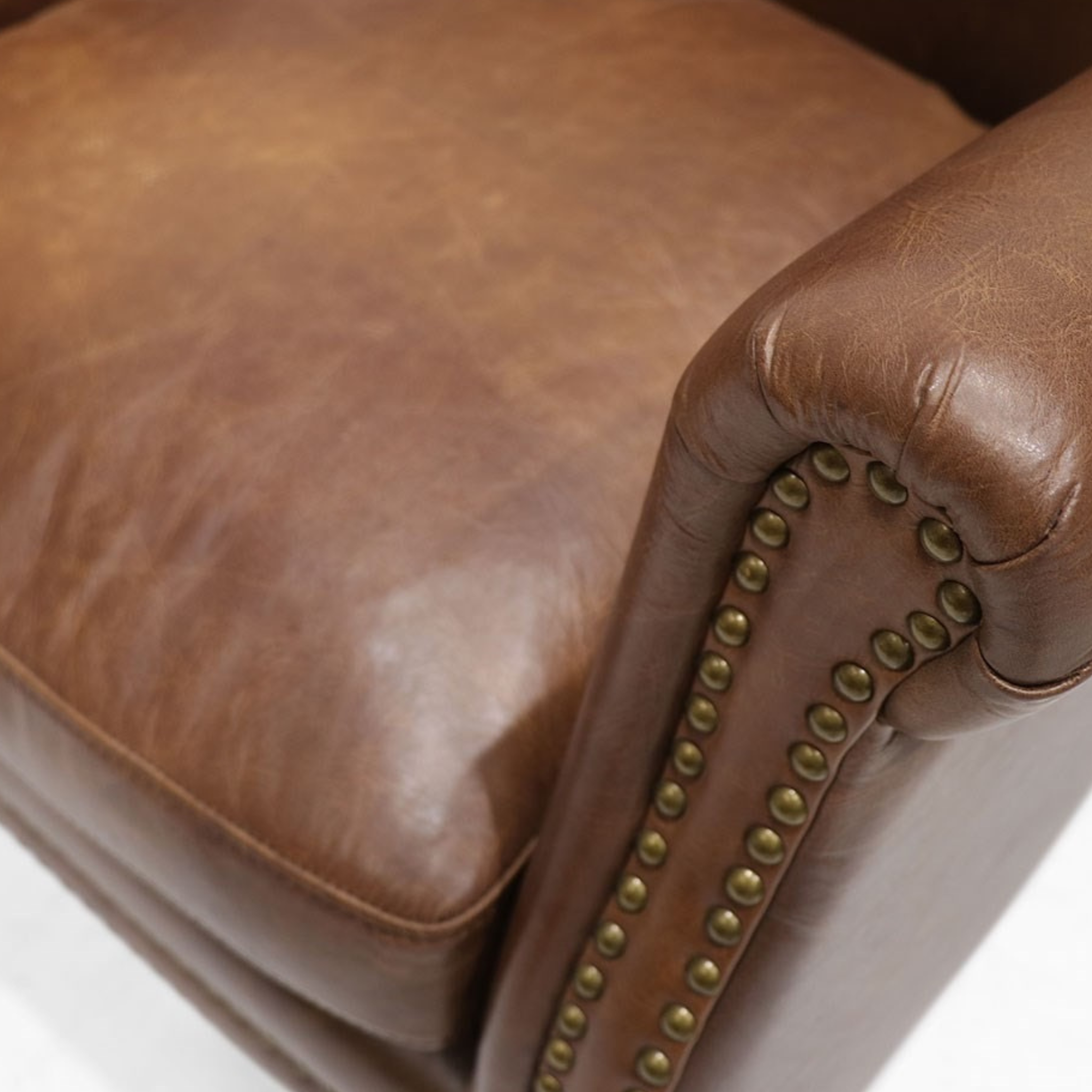 Rhodes Leather Armchair - Brown