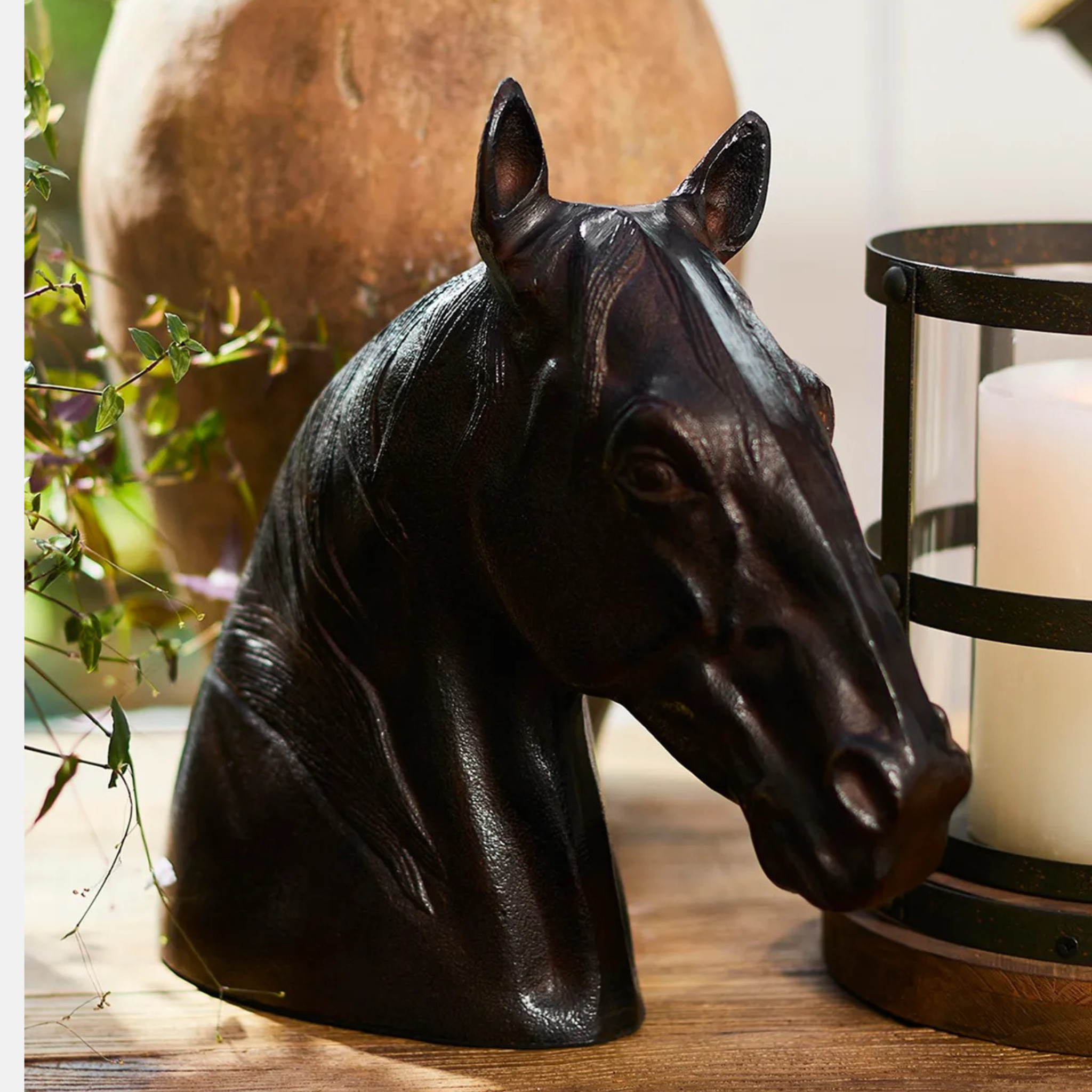 Horse Head Décor - Bronze