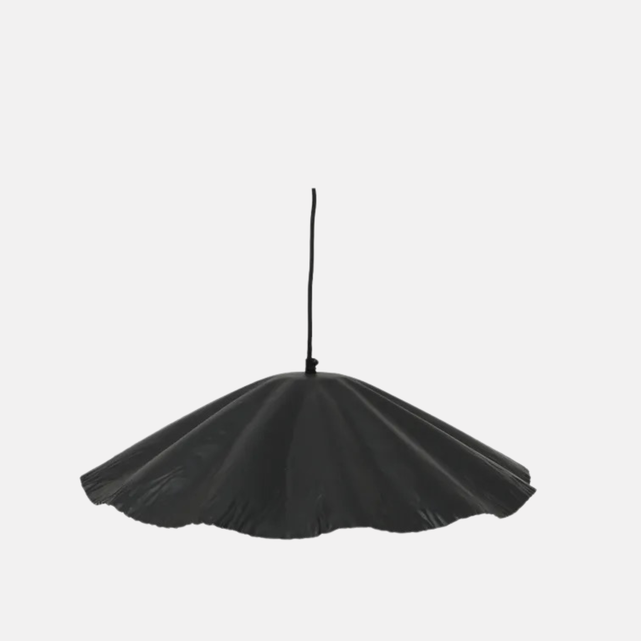 Crimped Pendant - Black / Gold