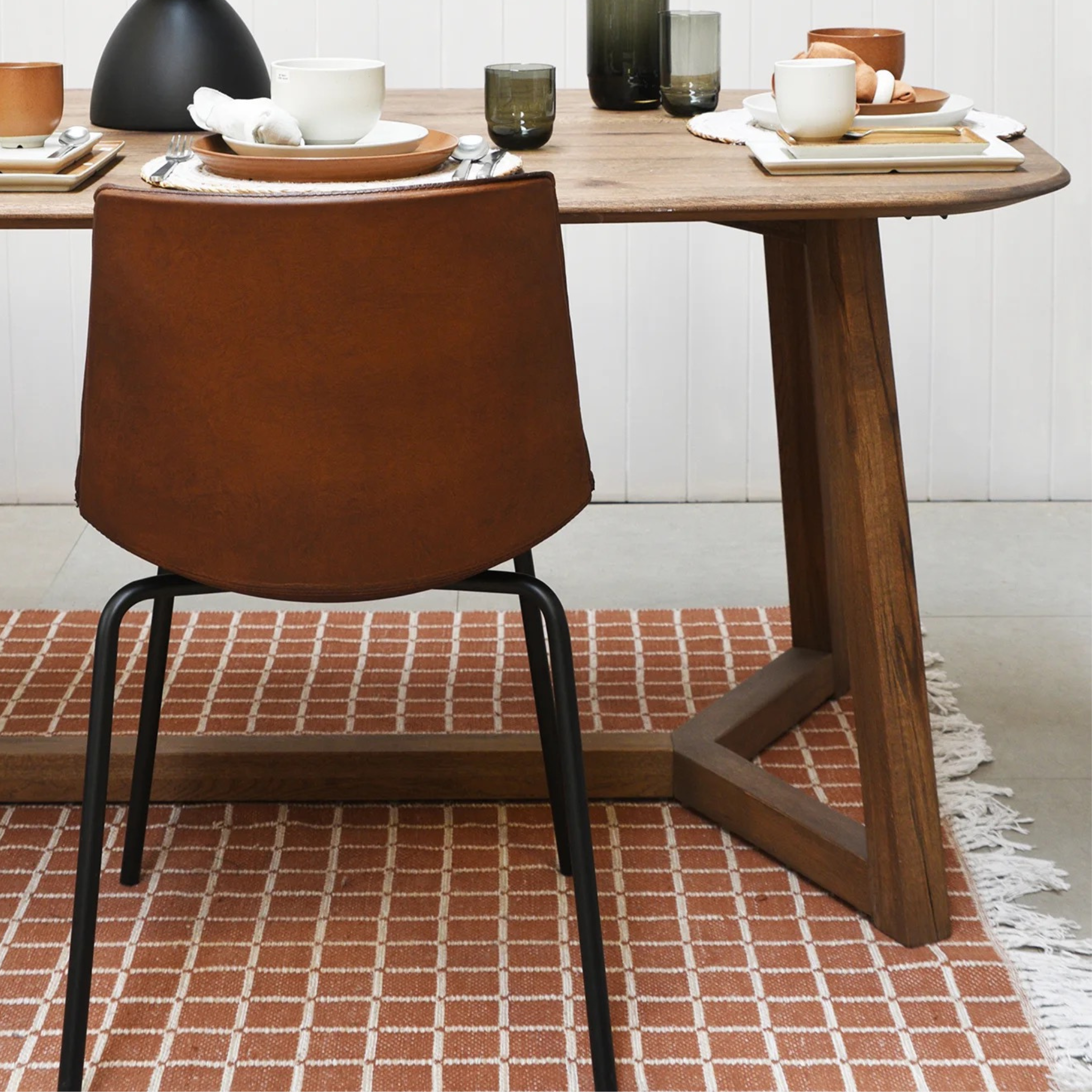 Selva Brown Leather Dining Chair