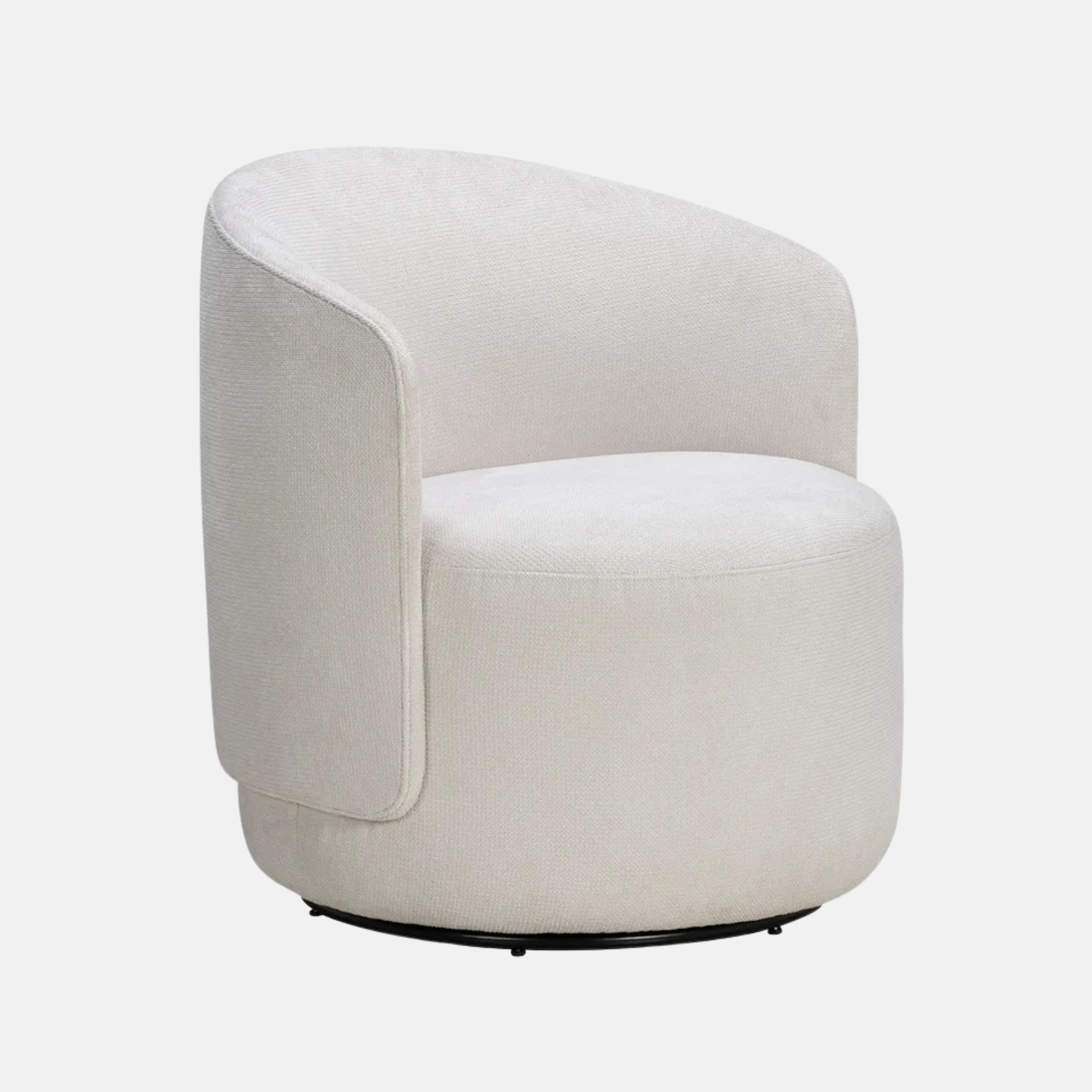 Estella Swivel Armchair - Ivory