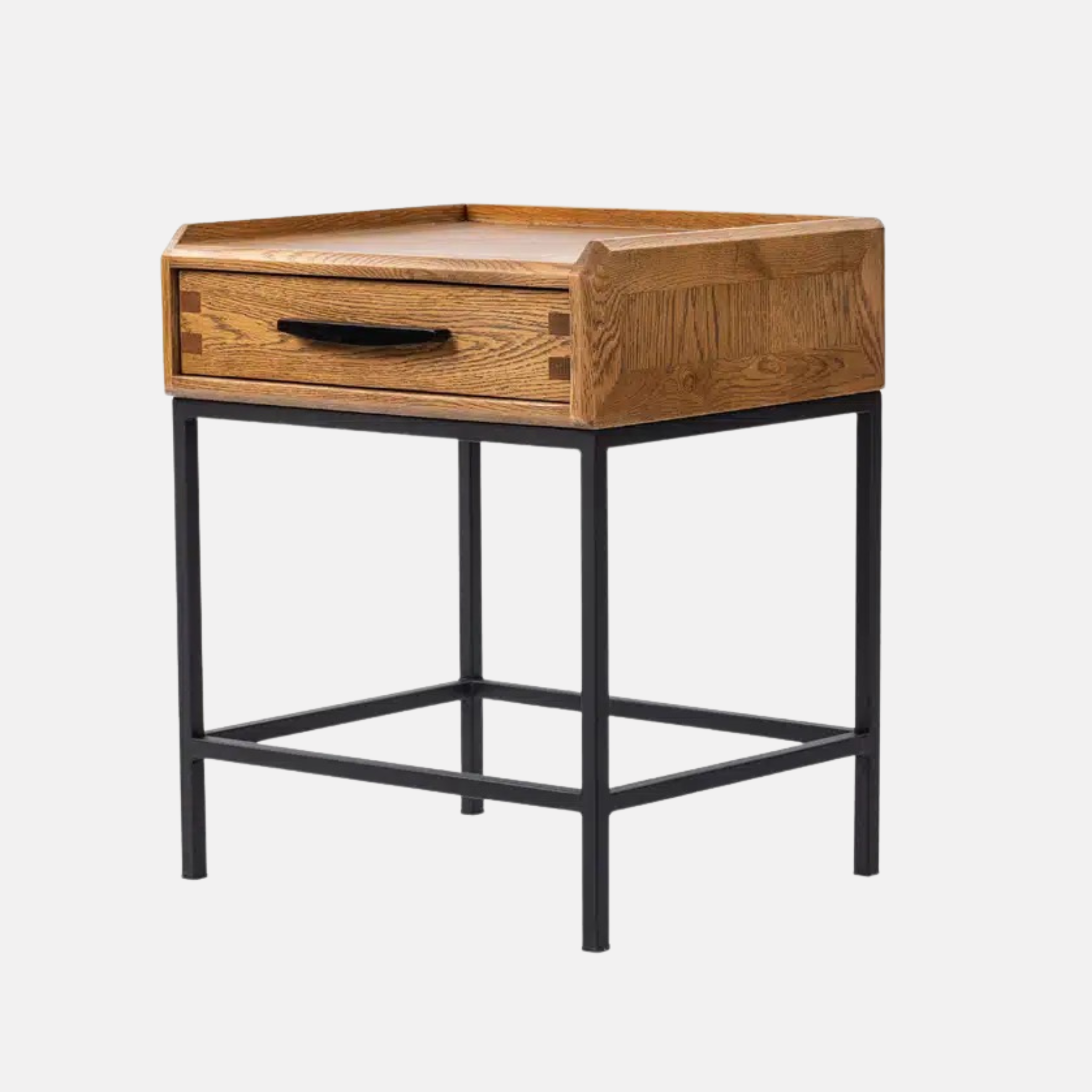 Carlton Single Drawer Bedside - Oak