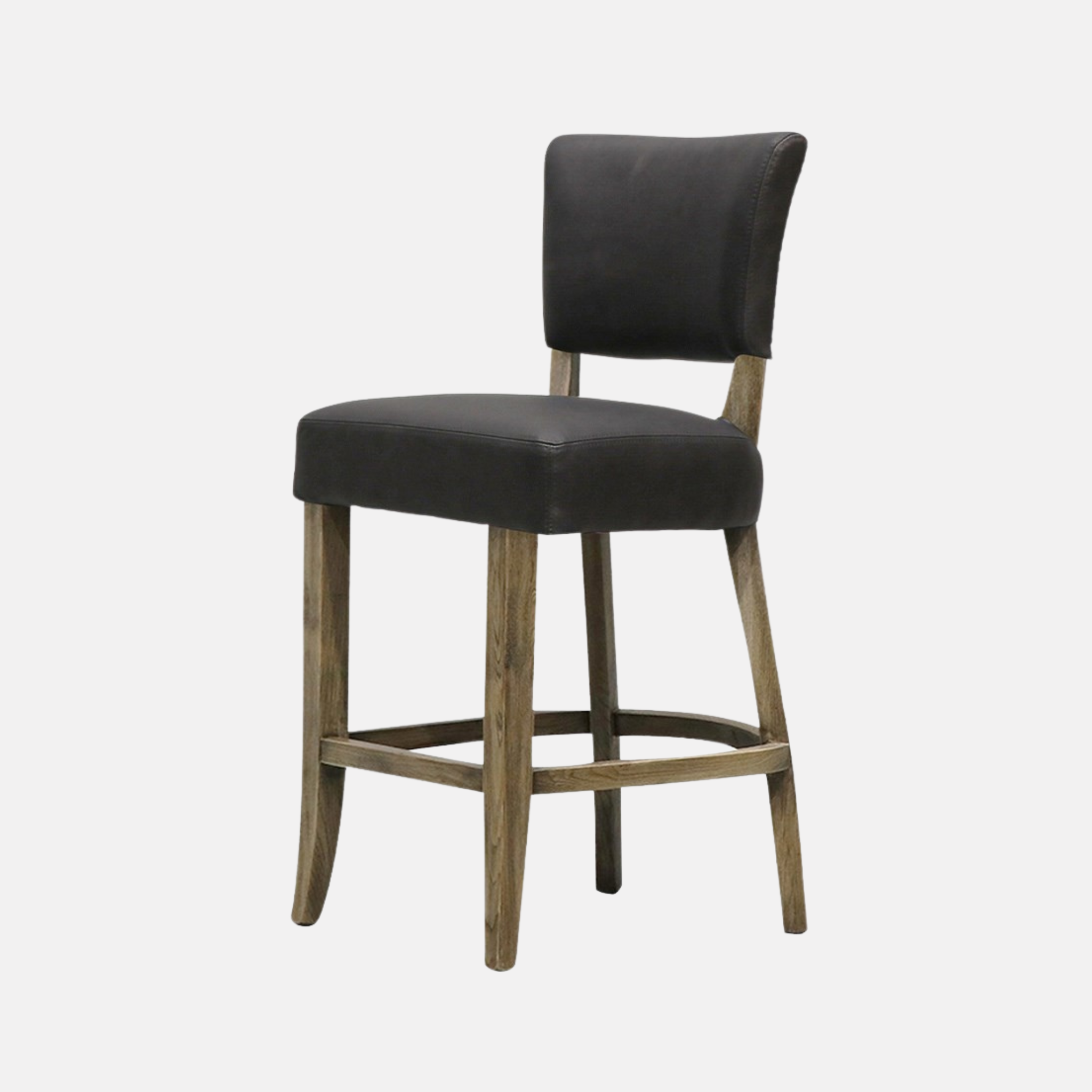 Crane Barstool - Black Leather