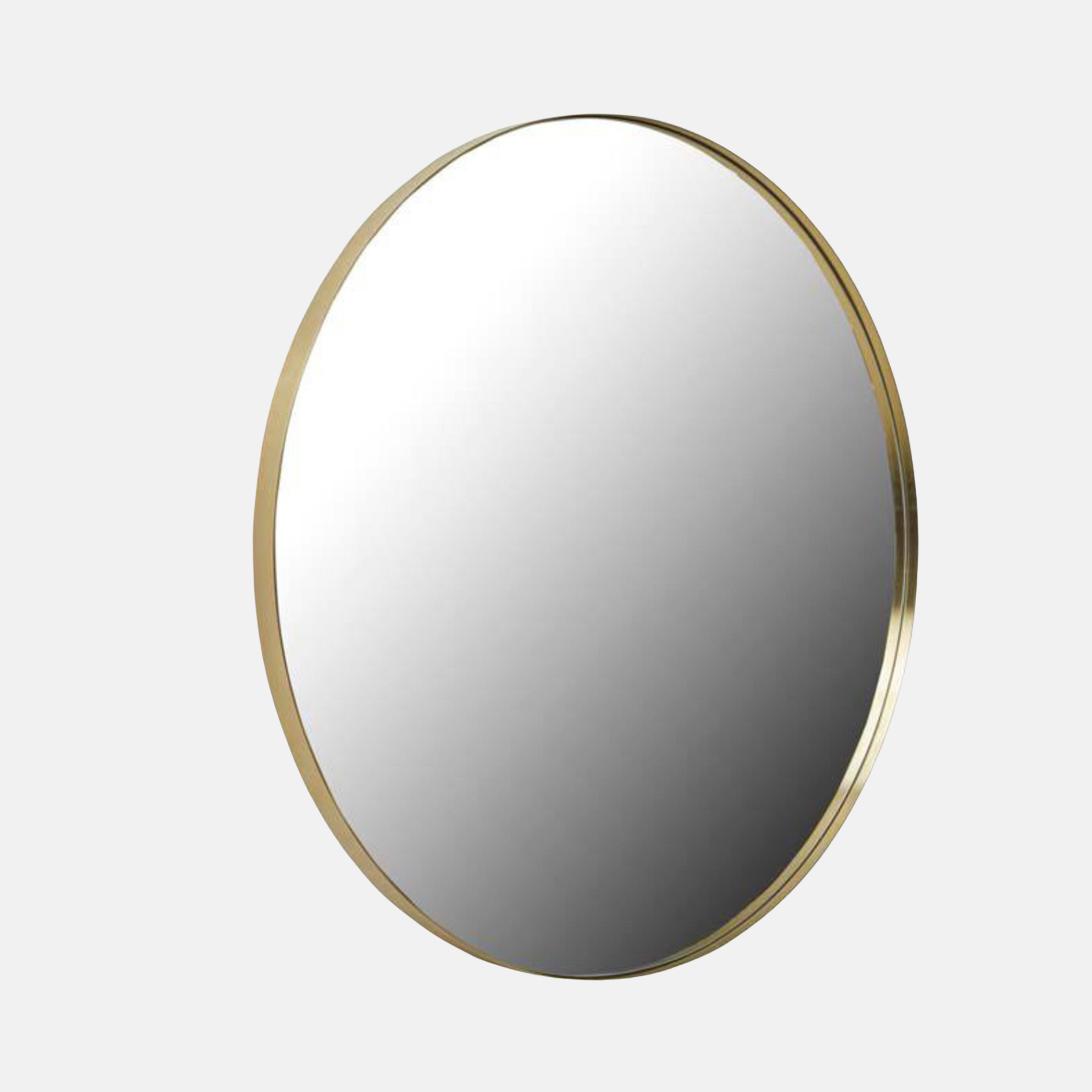 Ellie Round Iron Mirror - Brass