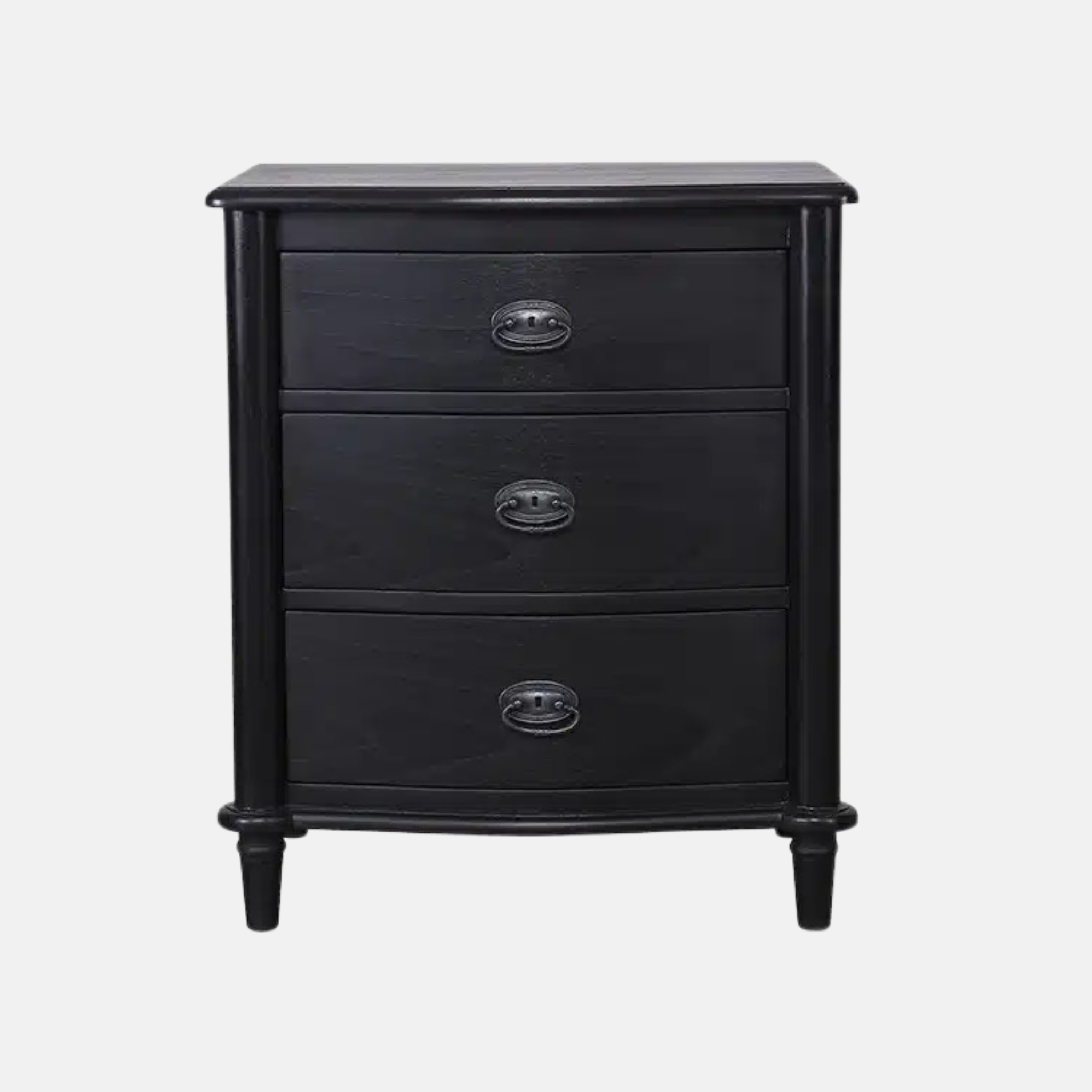 Marcelle French Oak Bedside - Black
