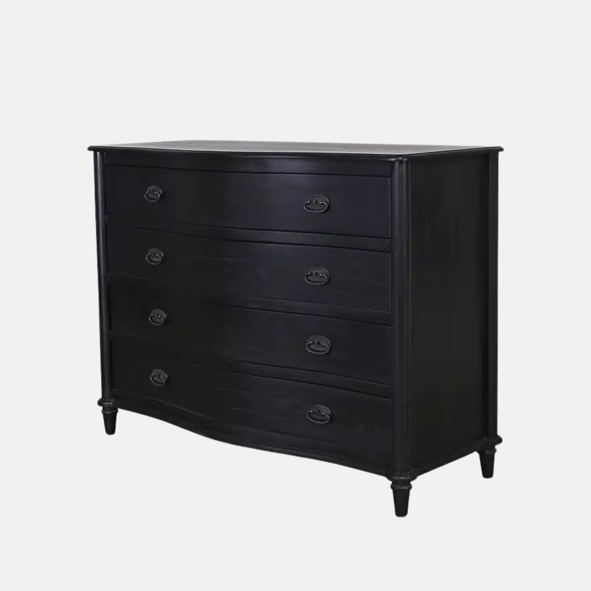 Marcelle French Oak Commode - Black