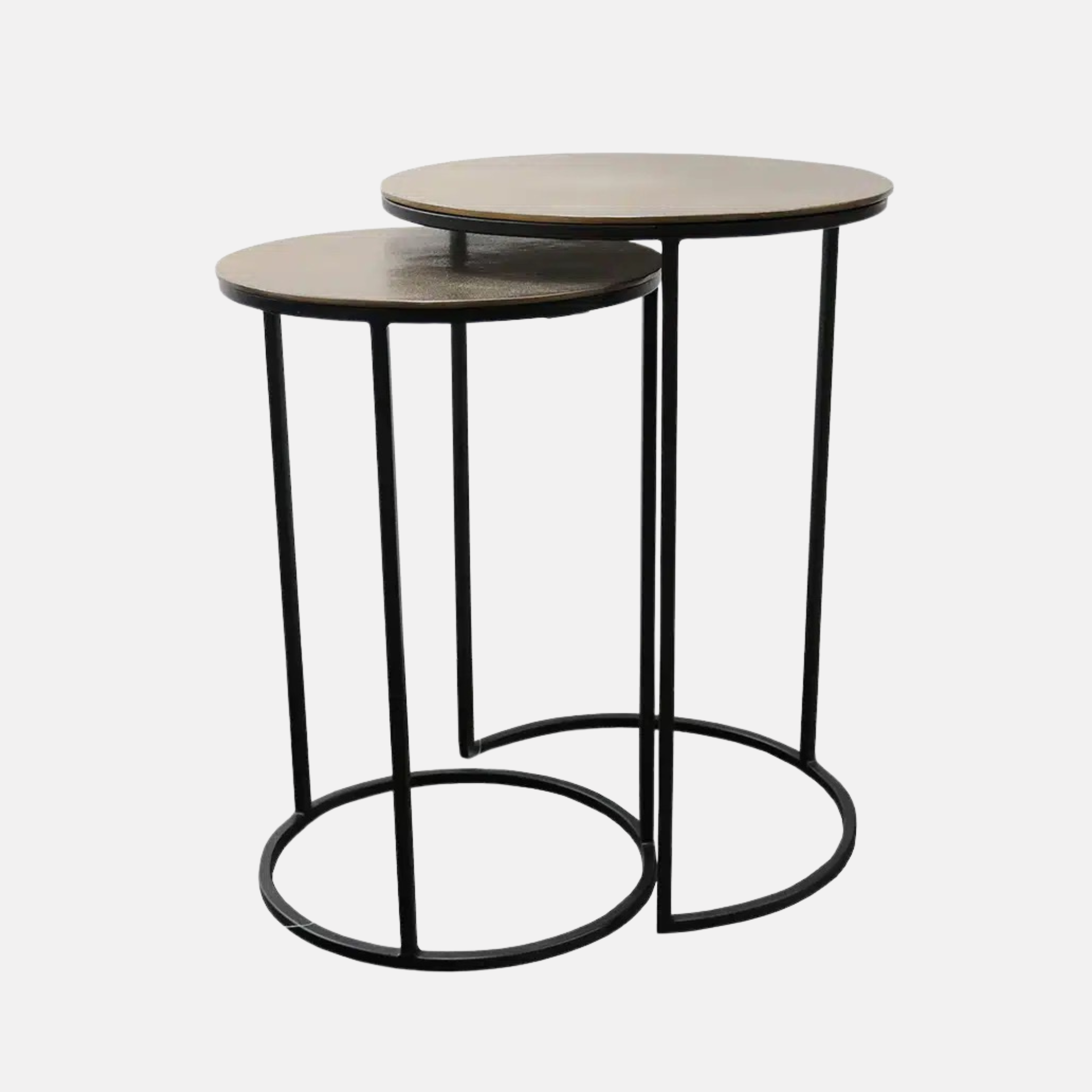 Punto Nesting Side Table - Brass