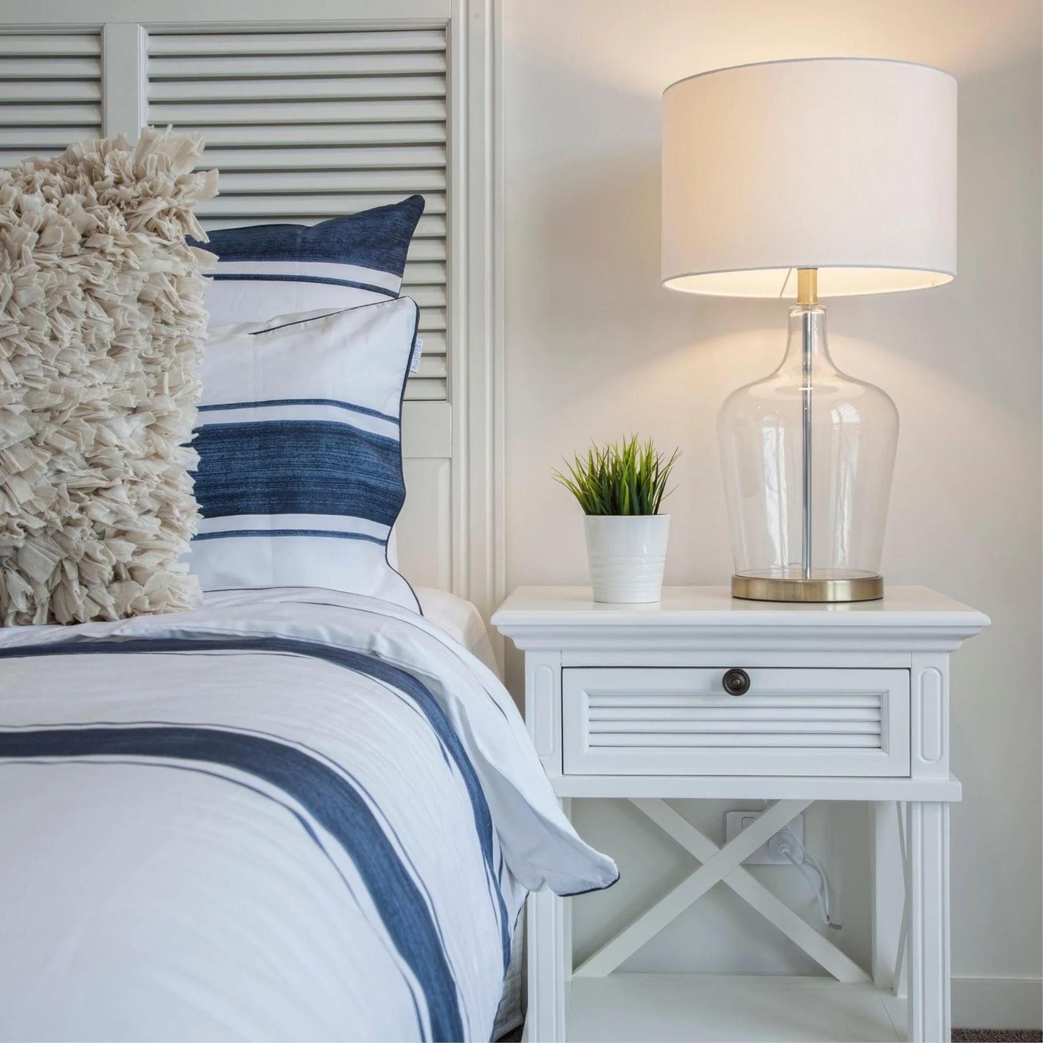 South Beach Bedside - White