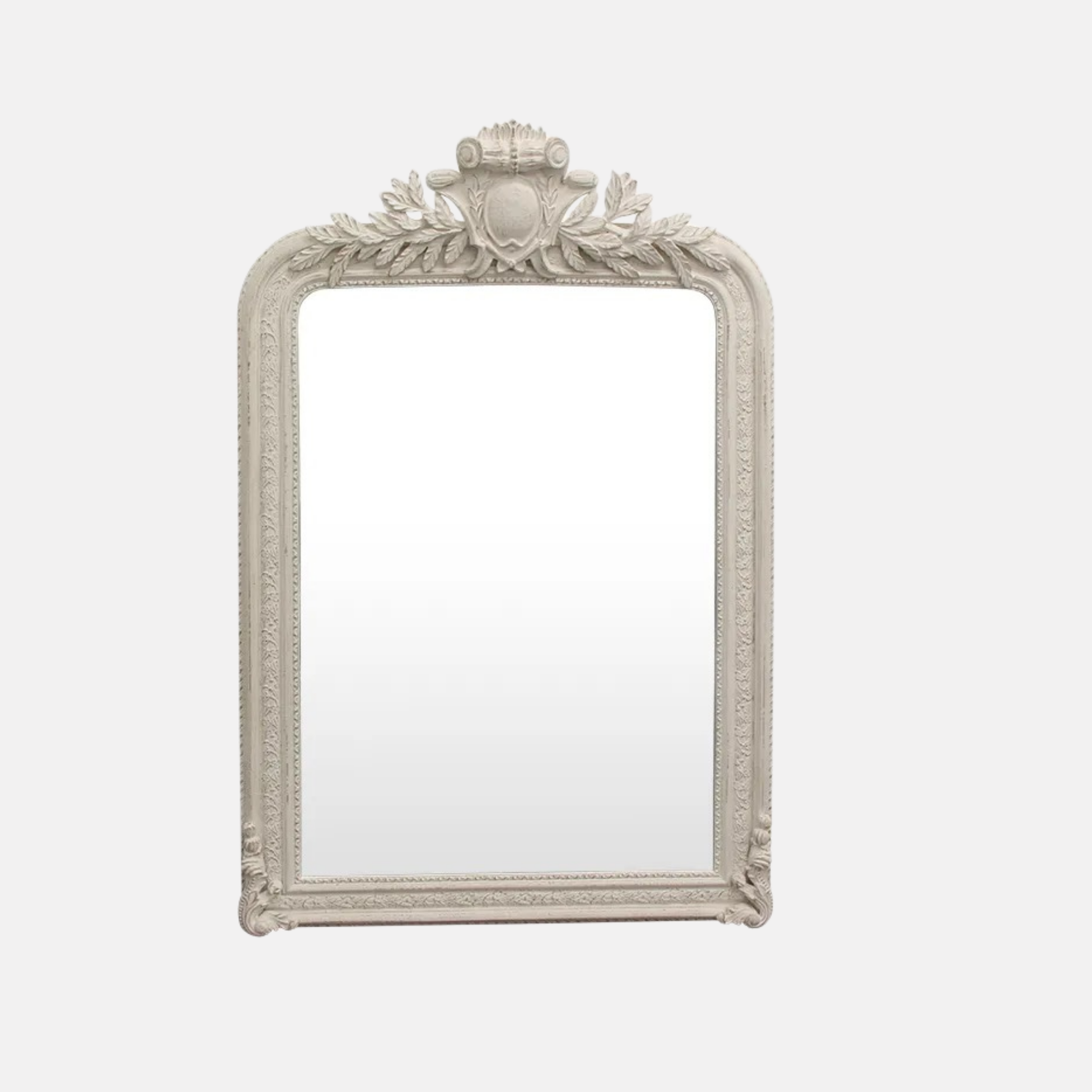 Trelise Carved Mirror - Whitewashed