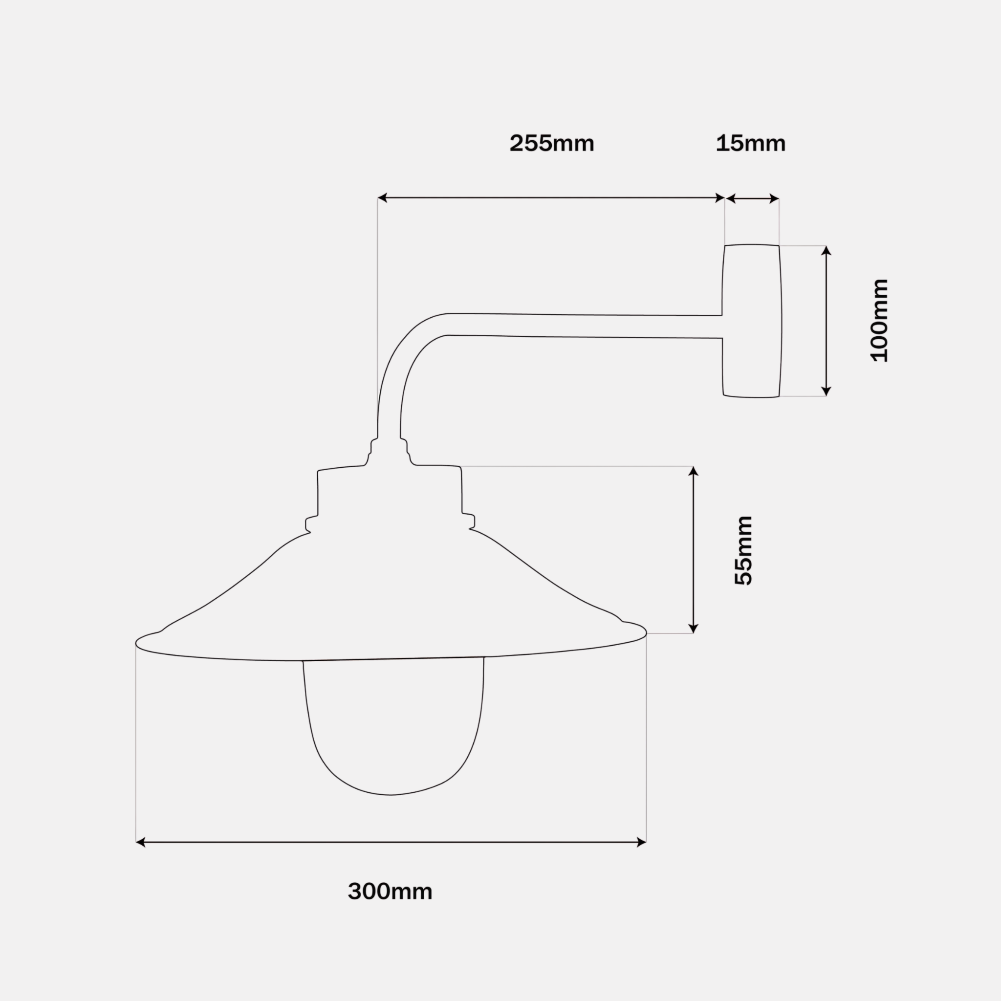 Cape Cod Outdoor Wall Light - Pewter