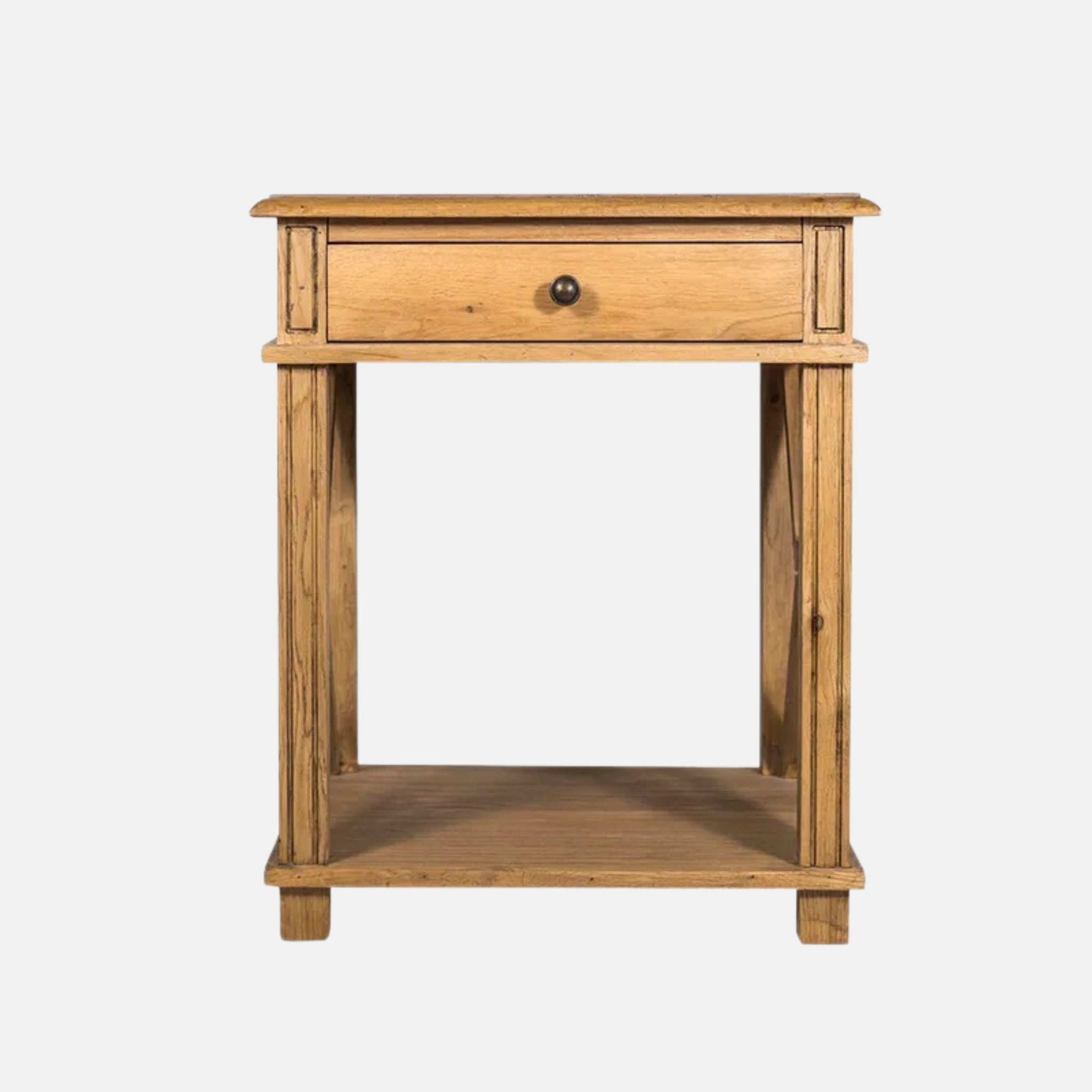 Villa Oak French Bedside - Natural