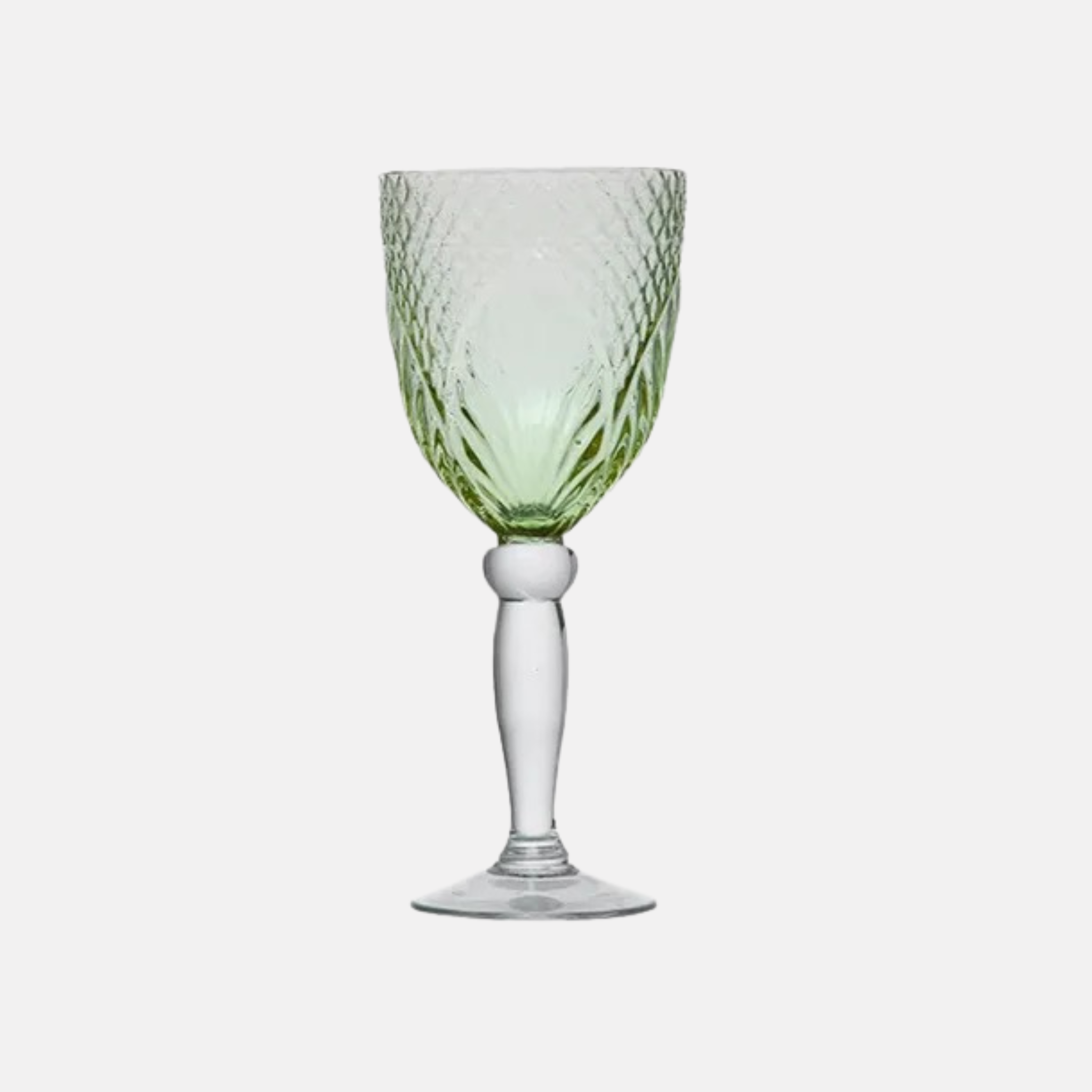 Vintage Goblets Set of Eight - Green