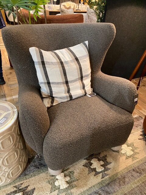 Oliver High Back Armchair - Dark Grey