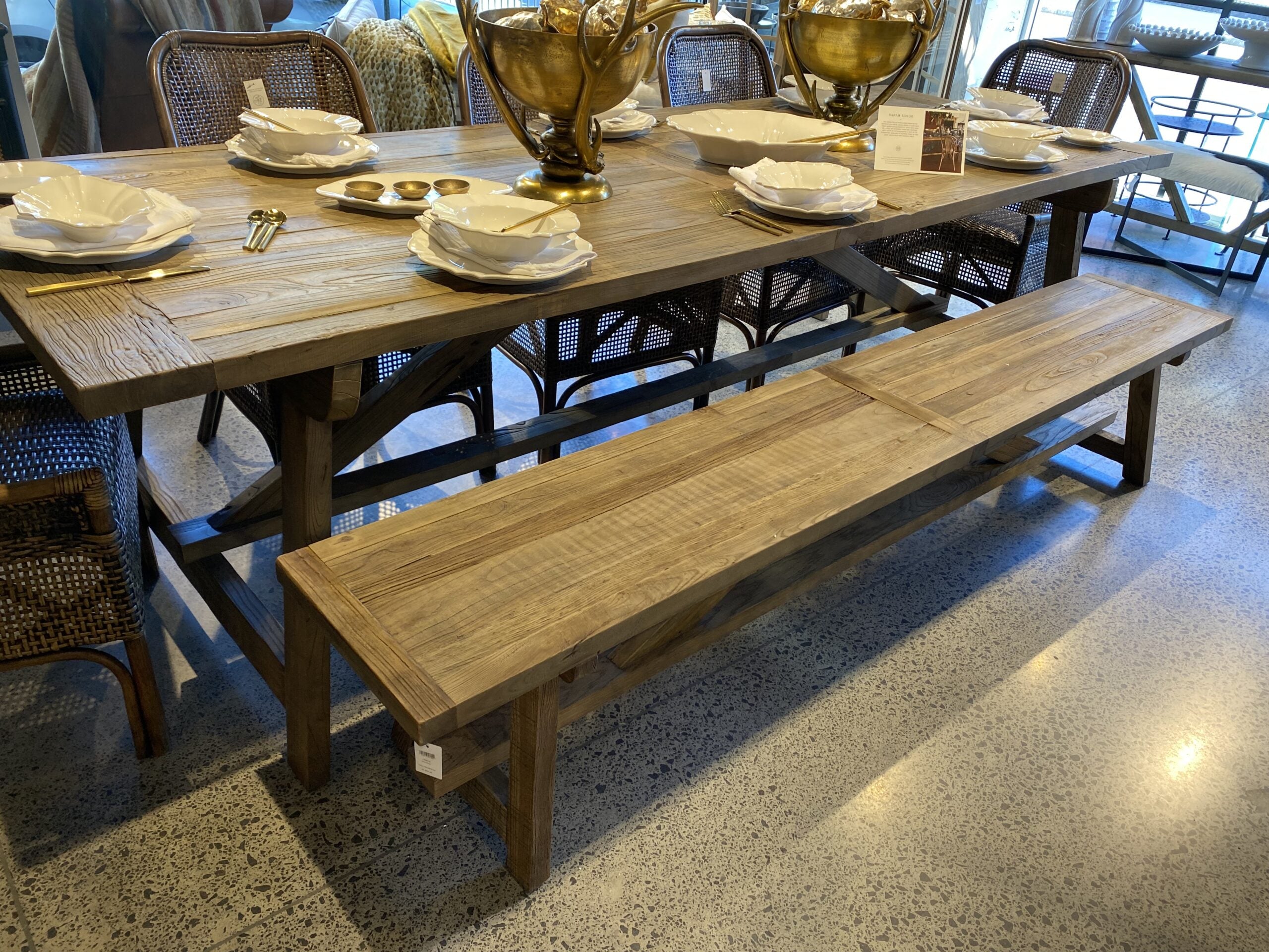 Farmhouse Dining Table - Elm