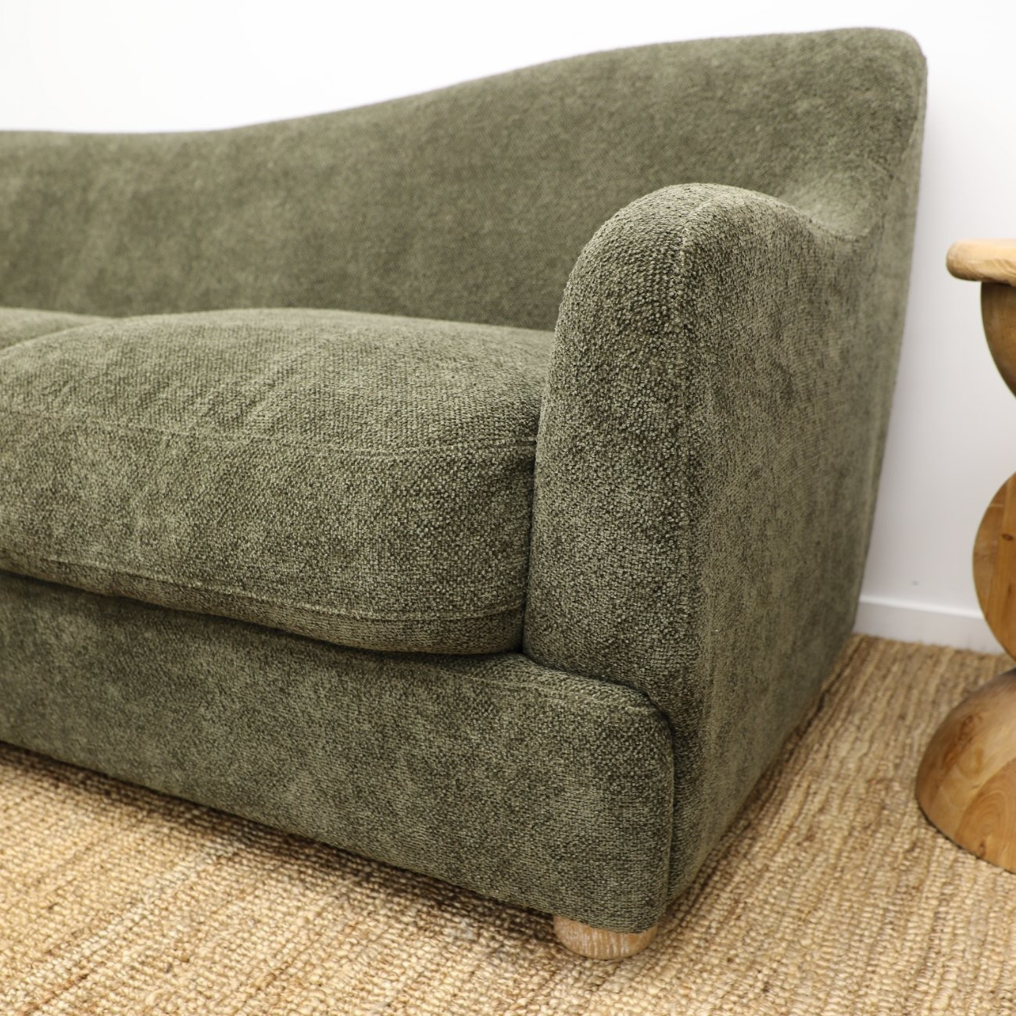 Teddy 3 Seater Sofa - Olive