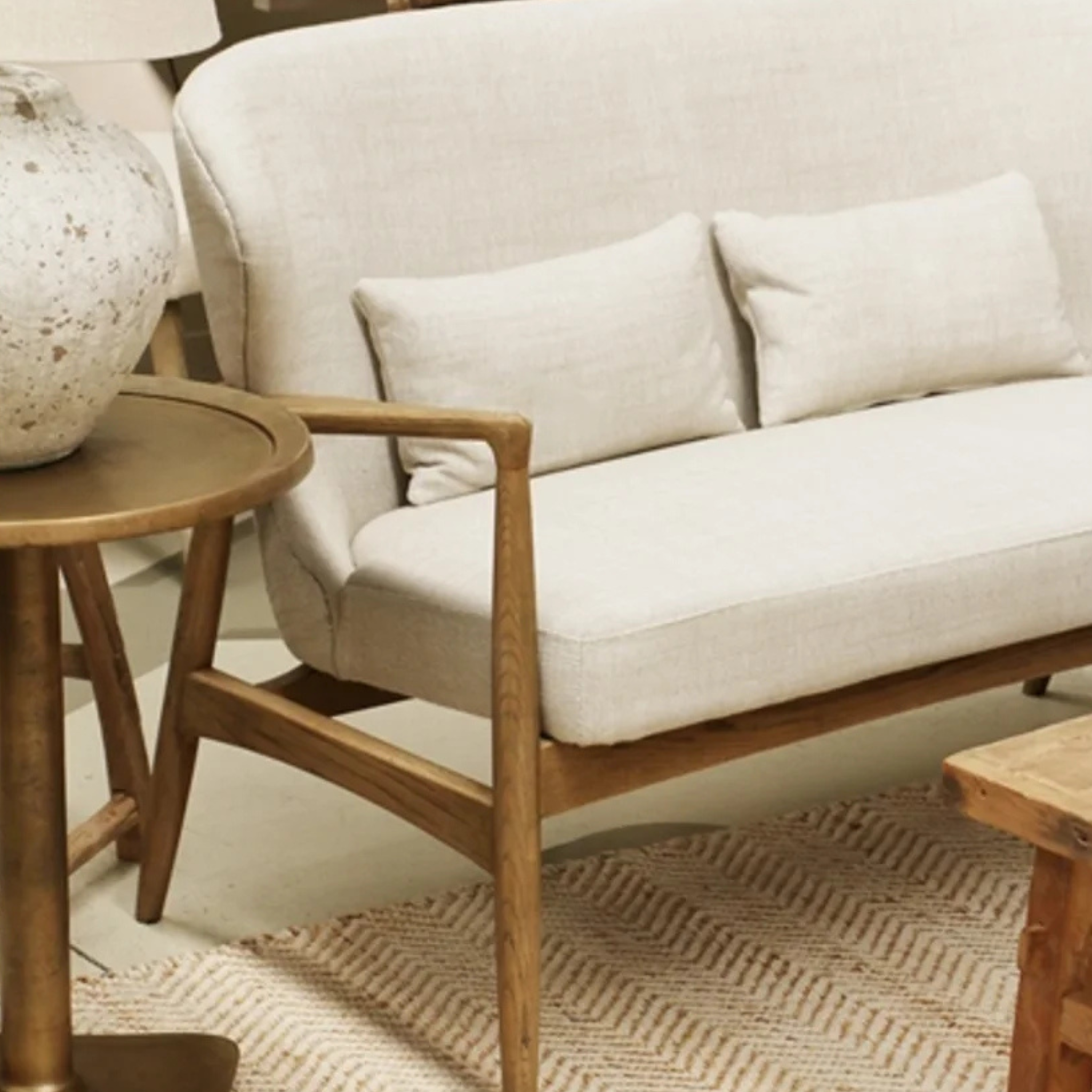 Wanaka 2 Seater Sofa - Natural
