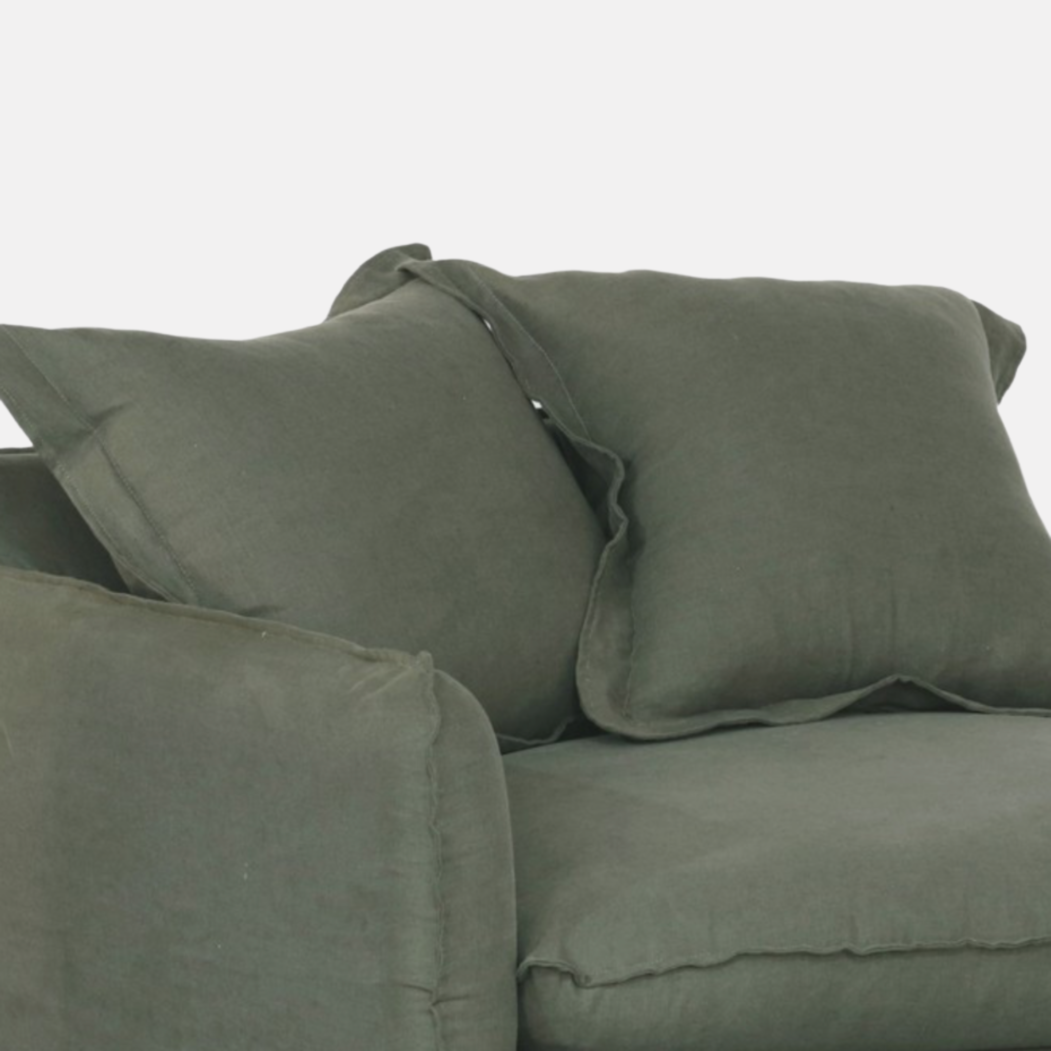 Dream Sofa 3.5 Seater - Washed Olive Linen