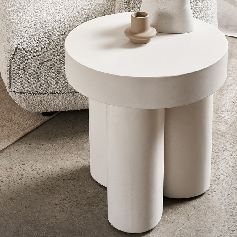 Tuba Side Table - White