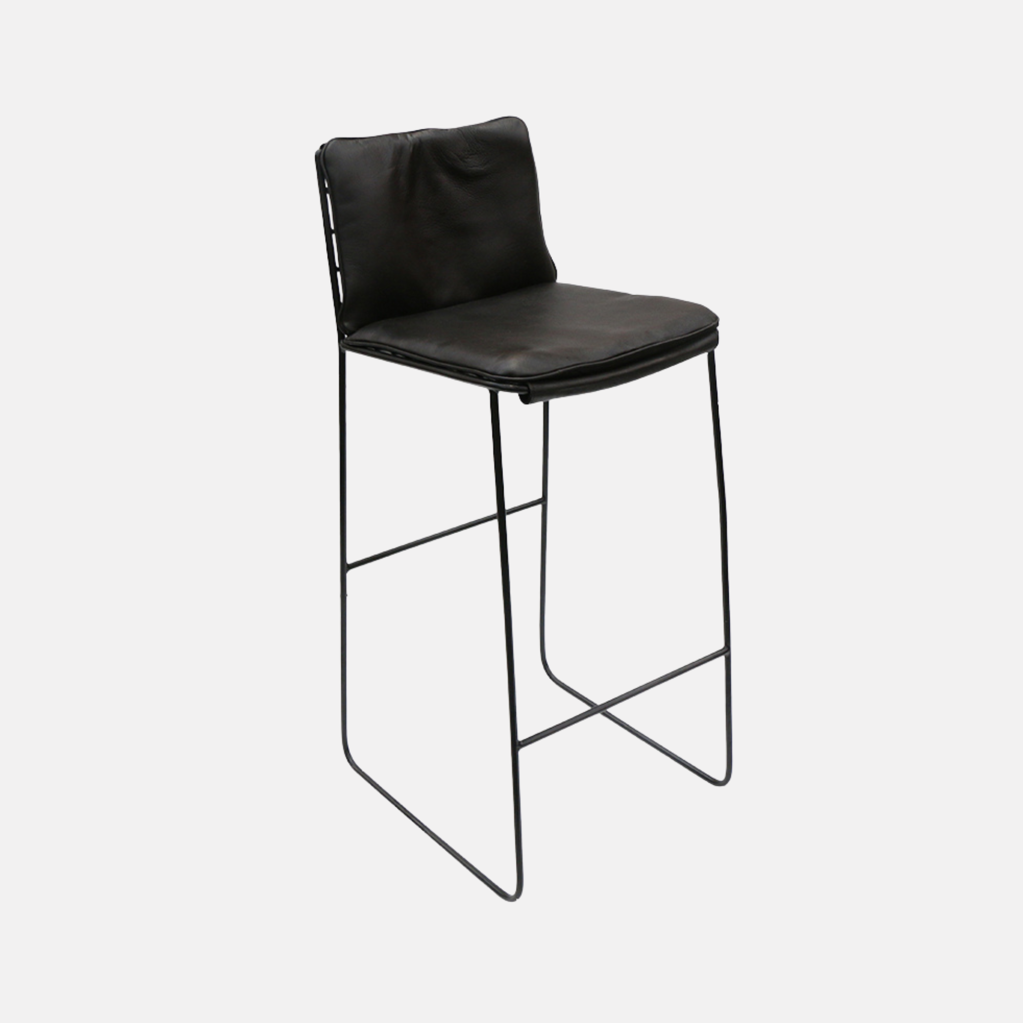 Jordi Barstool - Black Leather