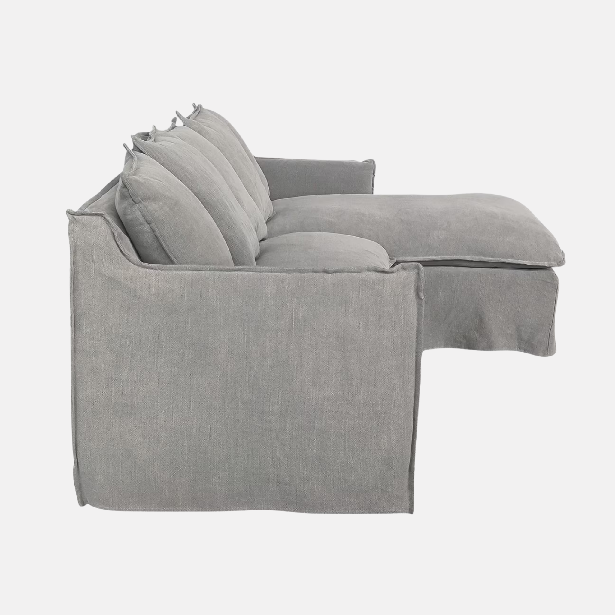 Miro Chaise Sofa LH and RH - Grey Linen