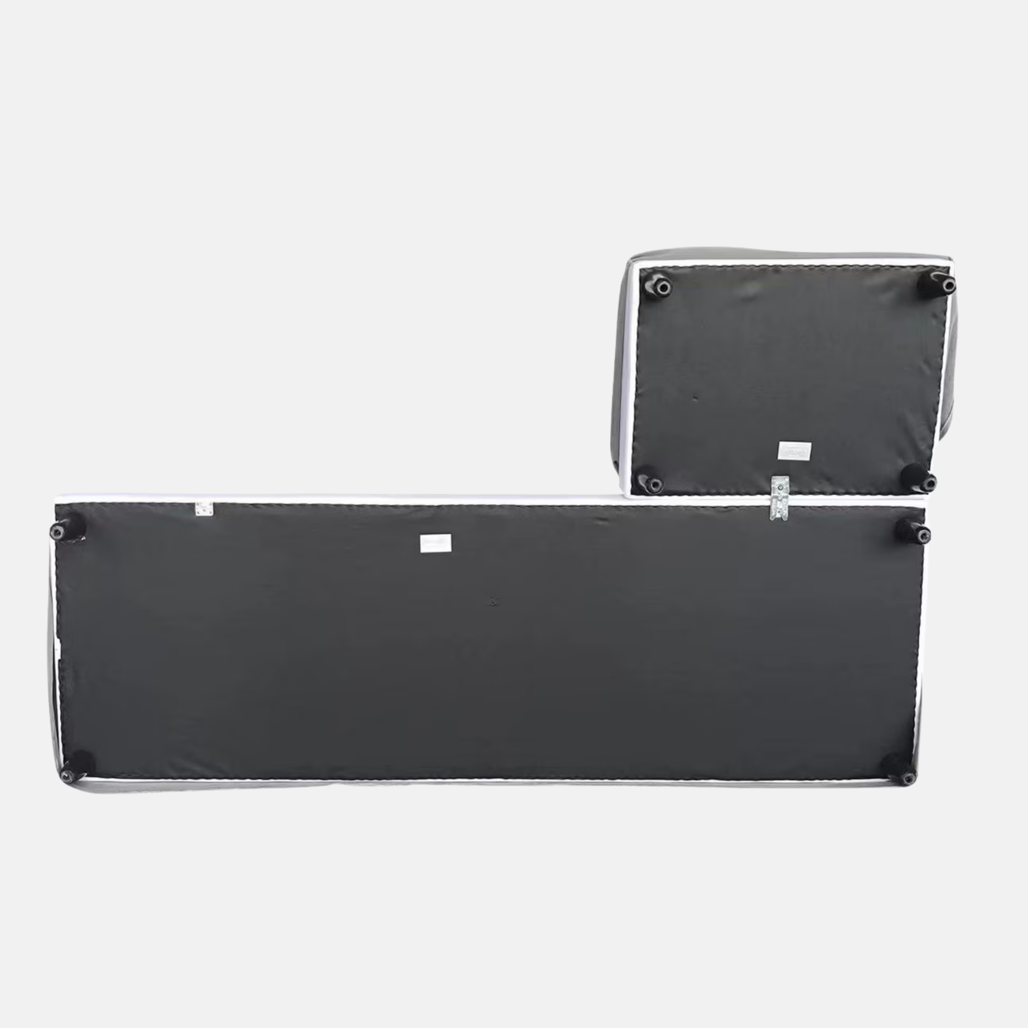 Miro Chaise Sofa - Salt & Pepper