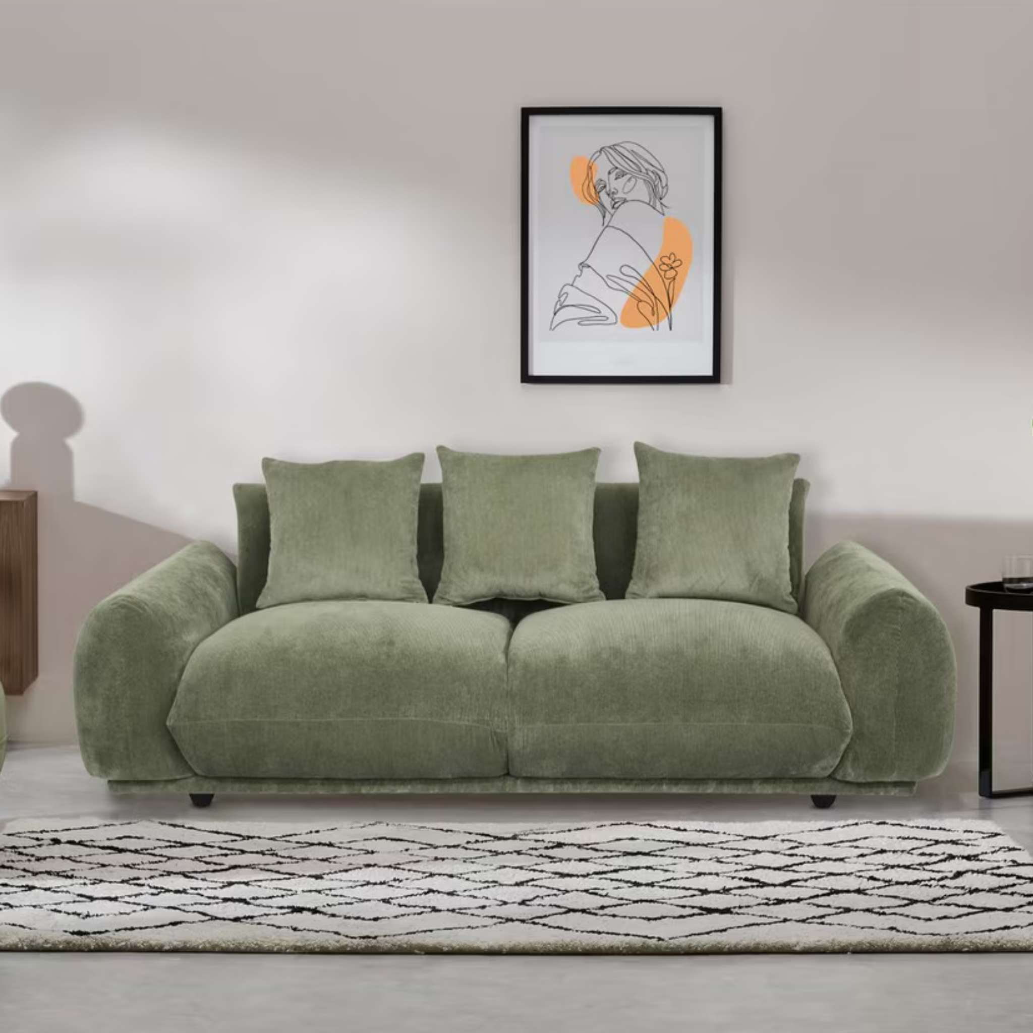 Brooklyn 3 Seater Sofa - Sage Green
