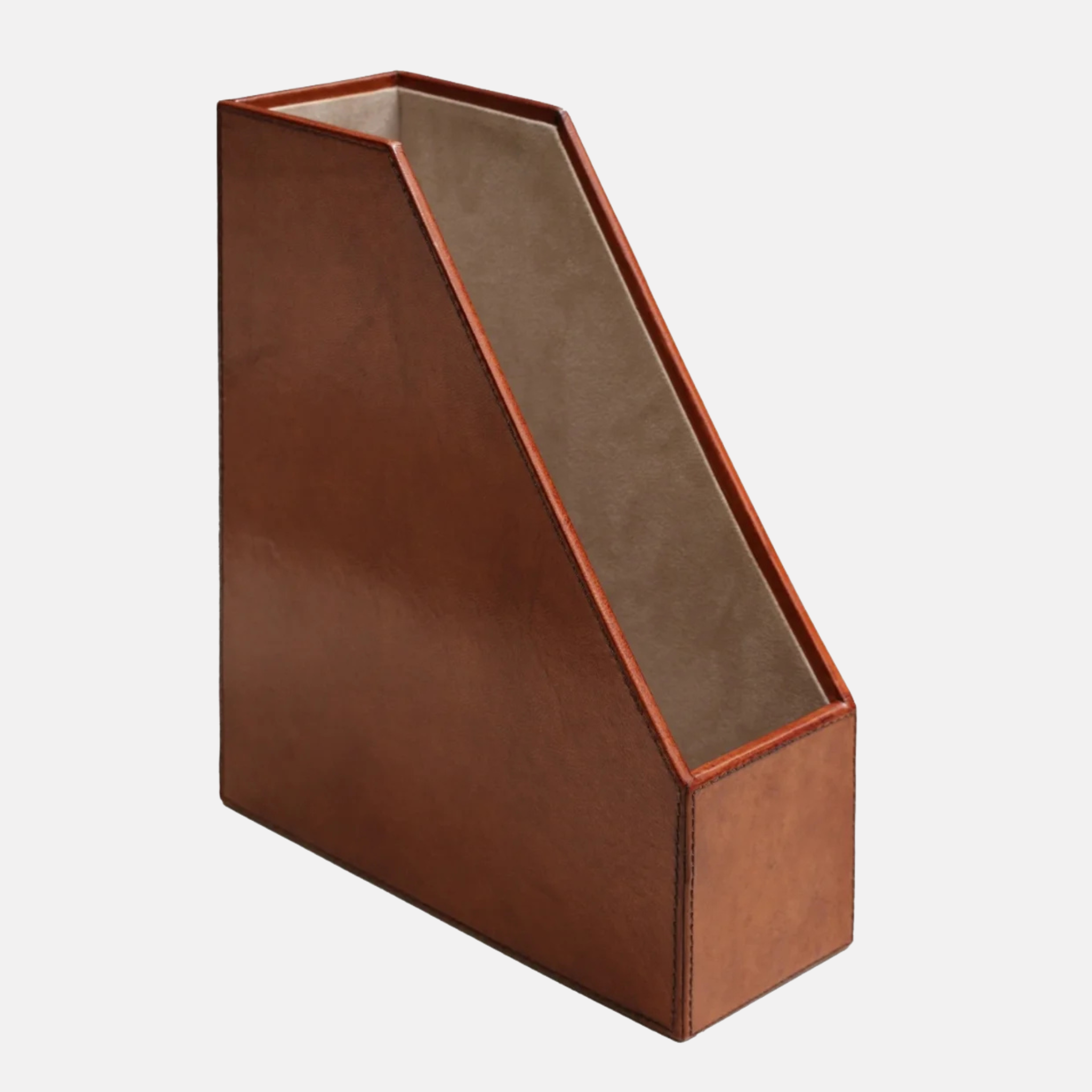 Leather Magazine Holder