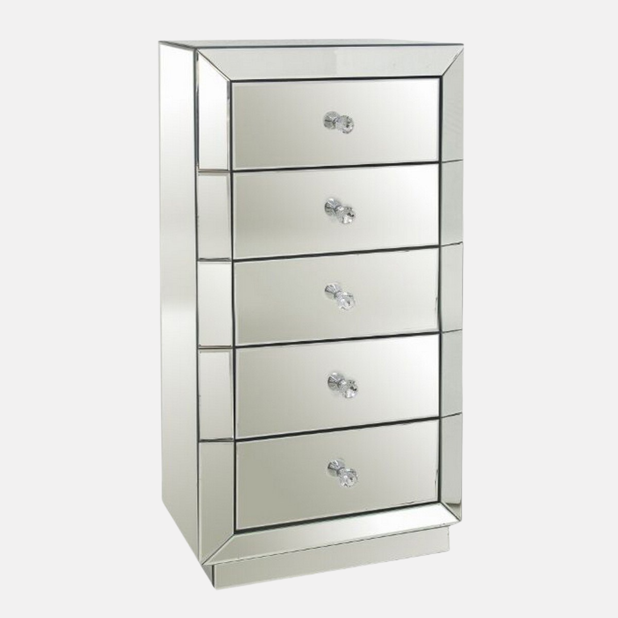 Rhone 5 Drawer Chest - Mirrored