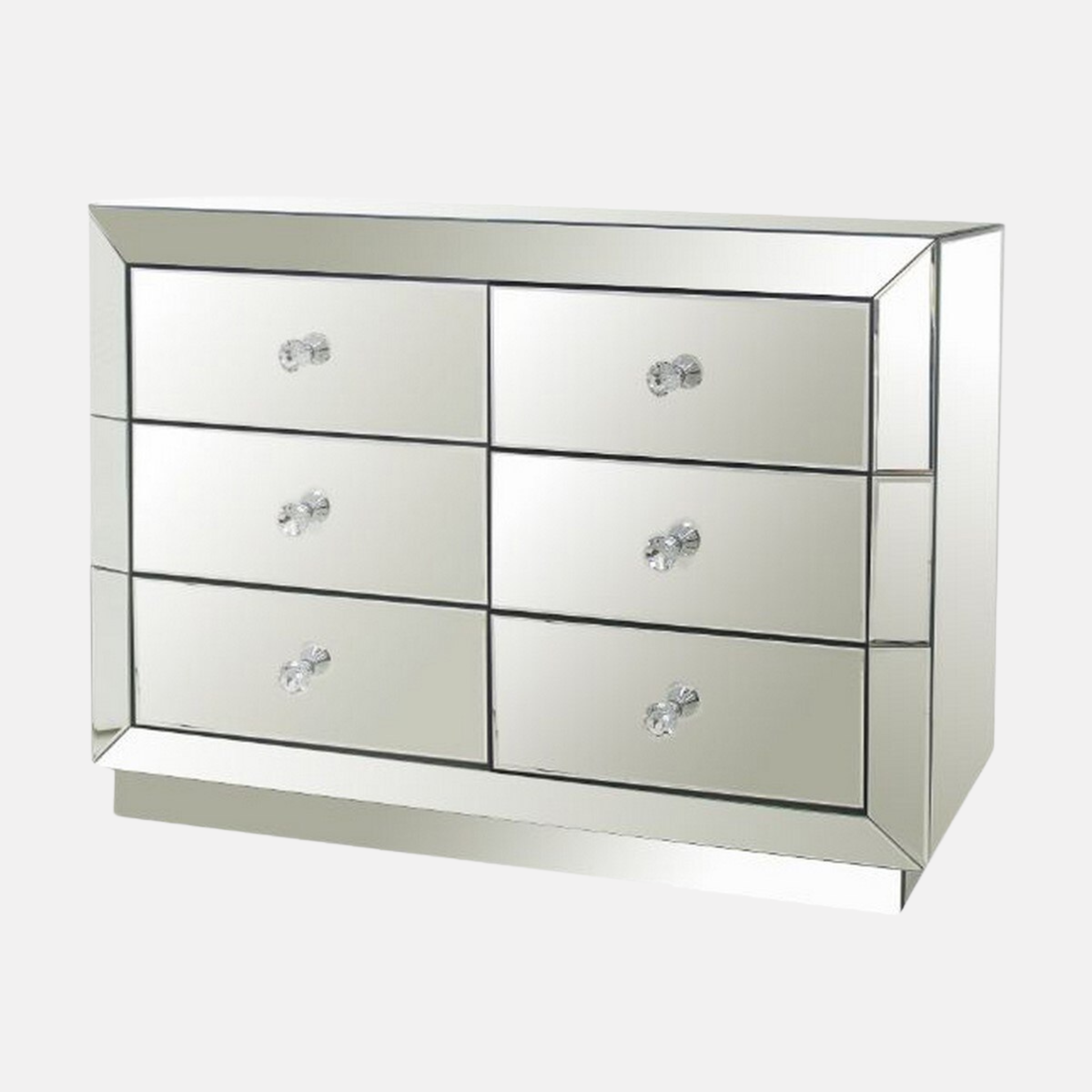 Rhone 6 Drawer Chest - Mirrored