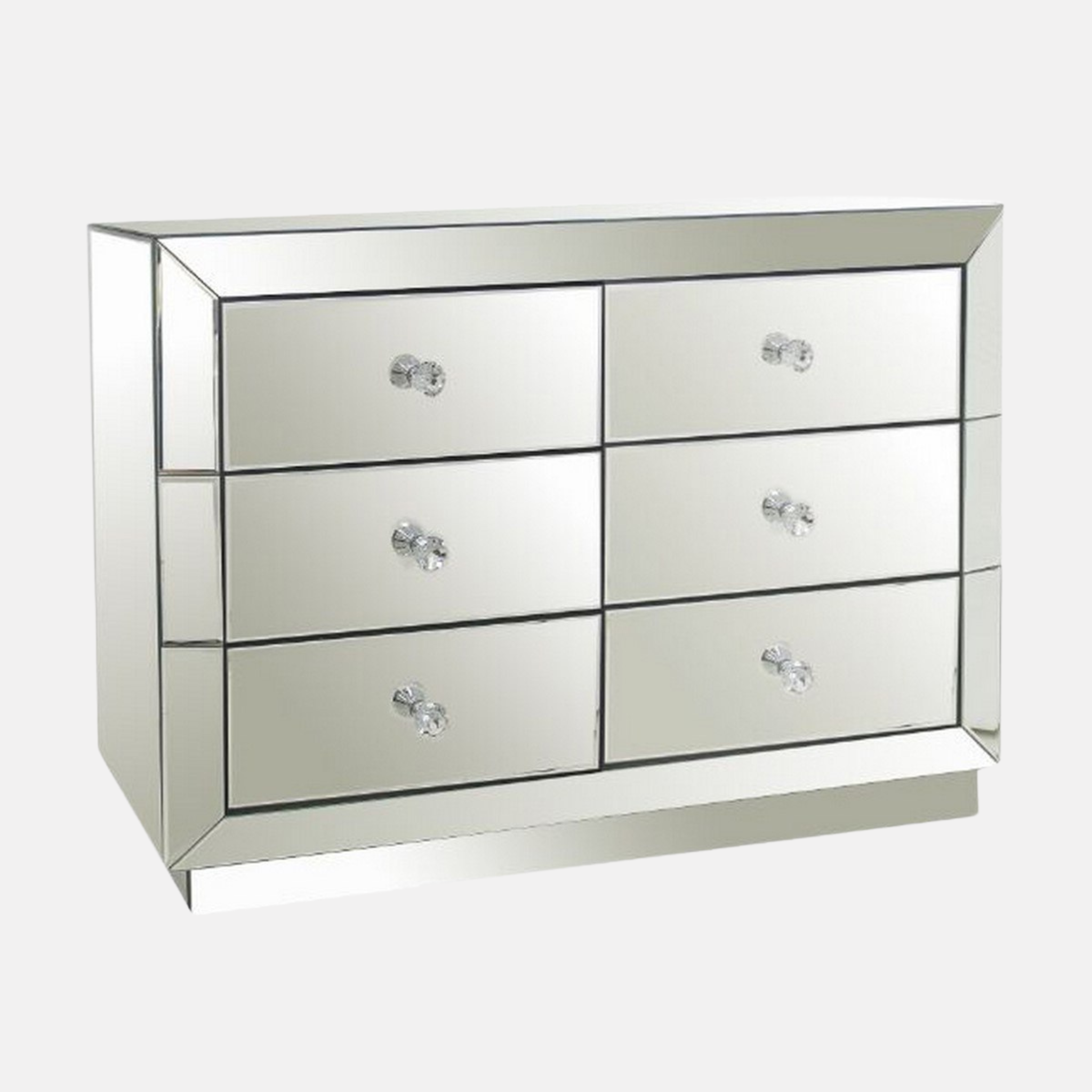 Rhone 6 Drawer Chest - Mirrored