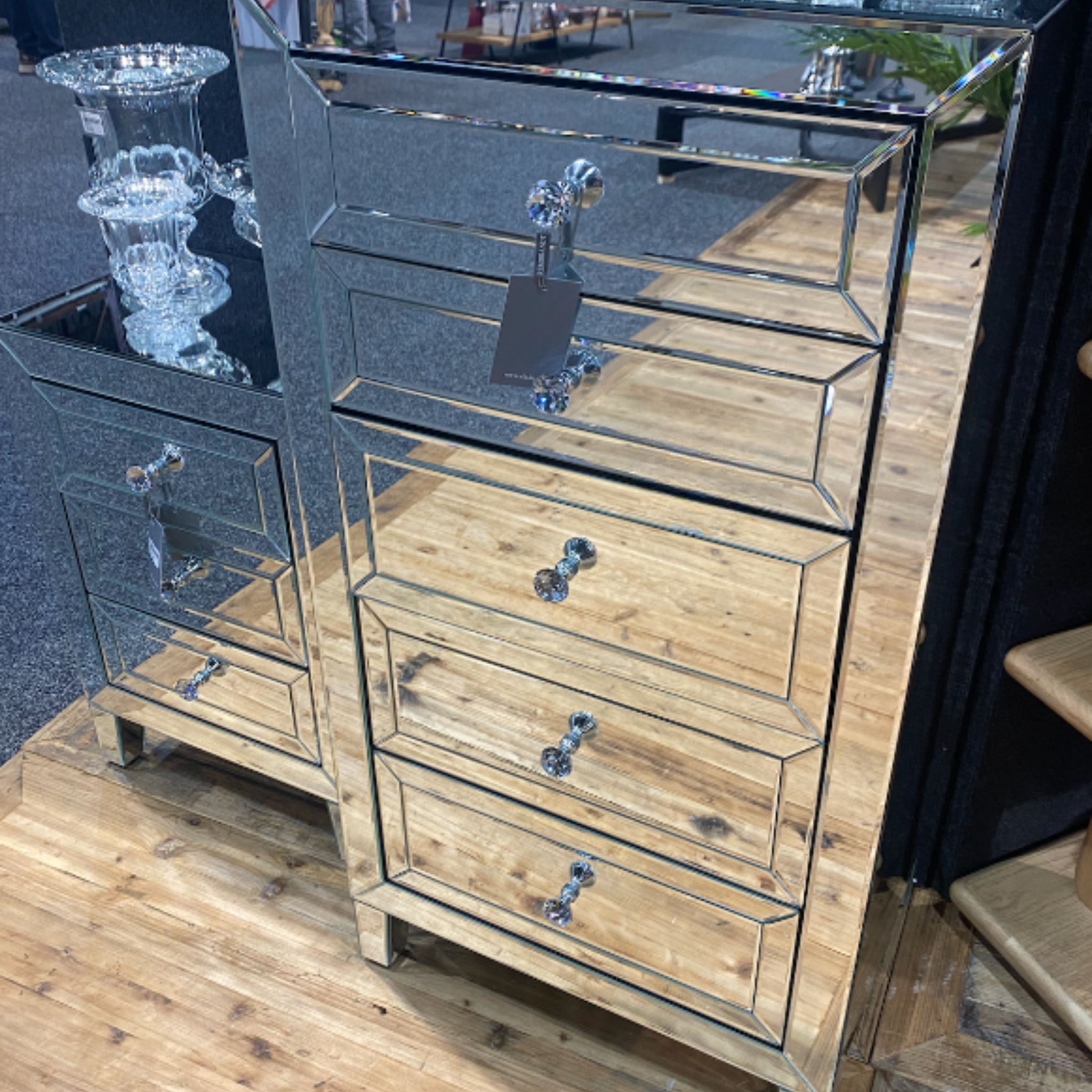 Palisade 5 Drawer Chest - Mirrored