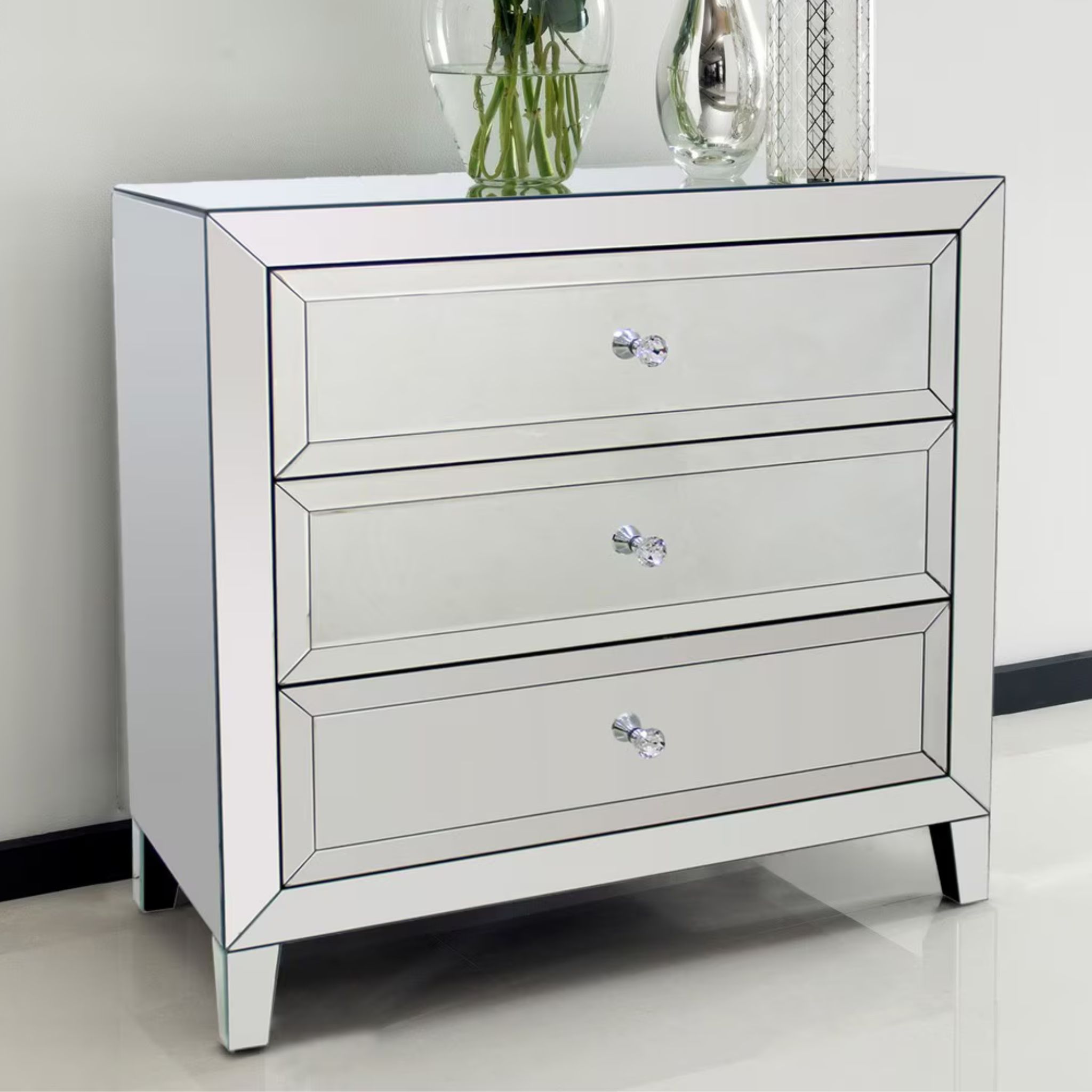 Palisade 3 Draw Chest - Mirrored