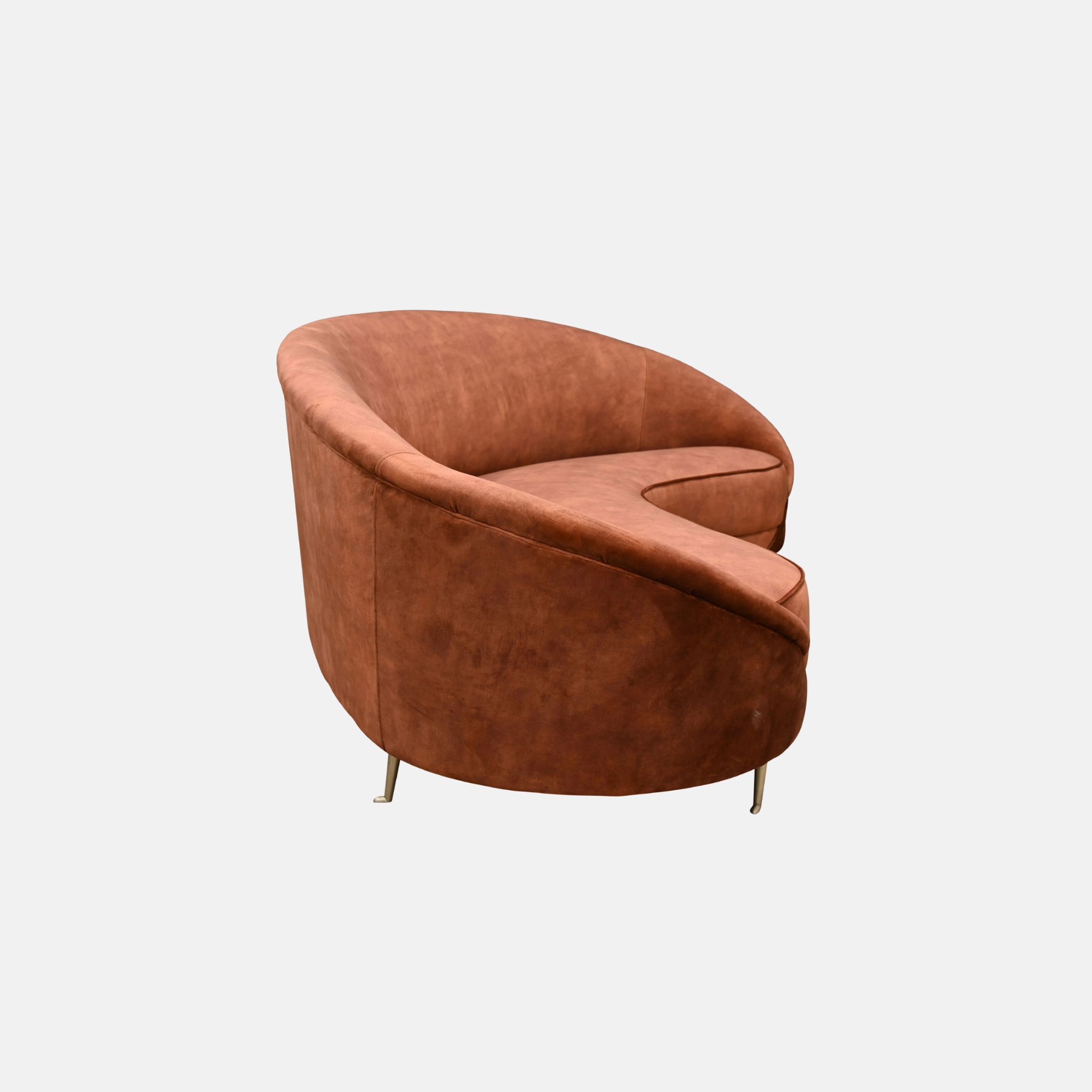 Jane Adore Velvet Sofa - Hazel