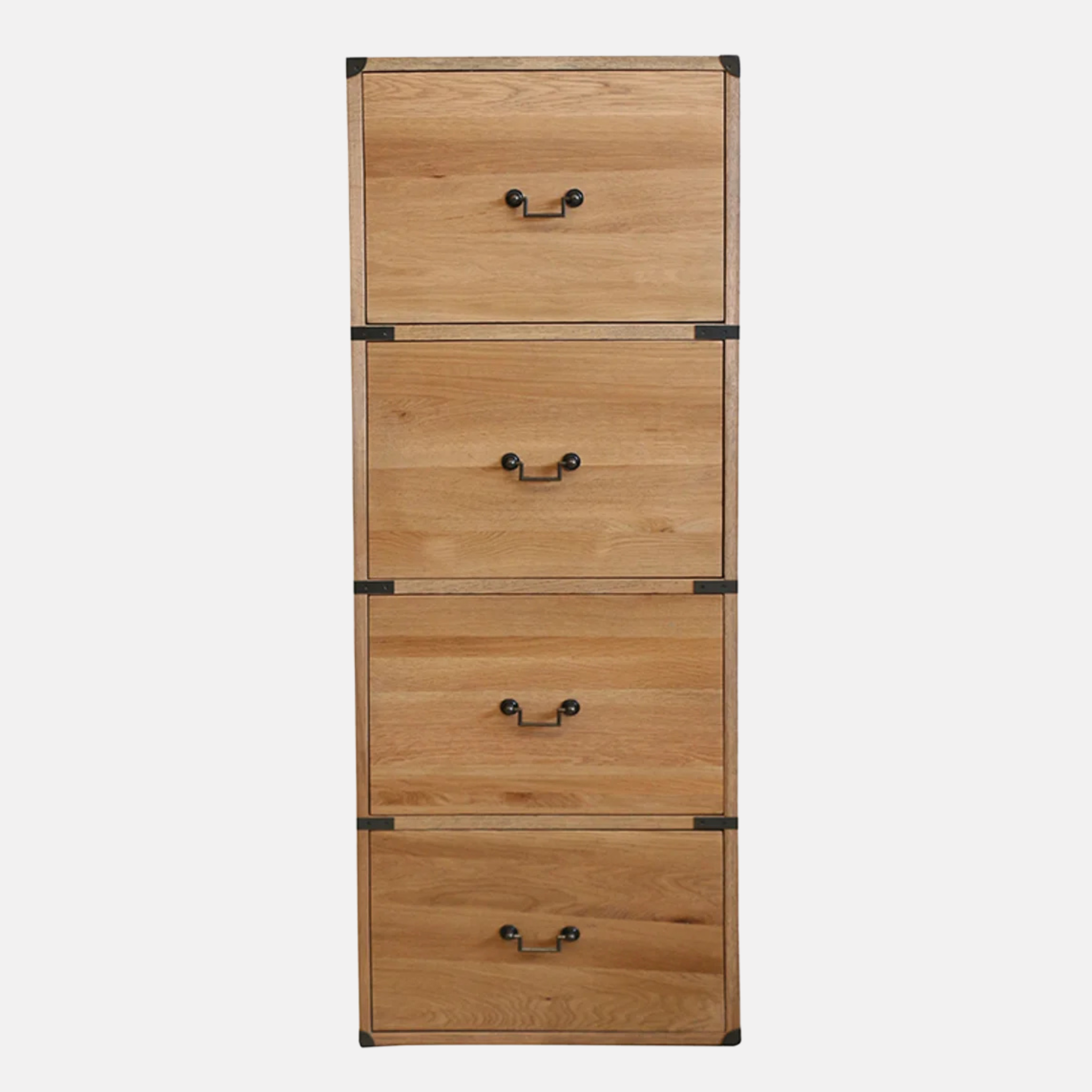 Campaign 4 Drawer/Filing Cabinet - Oak