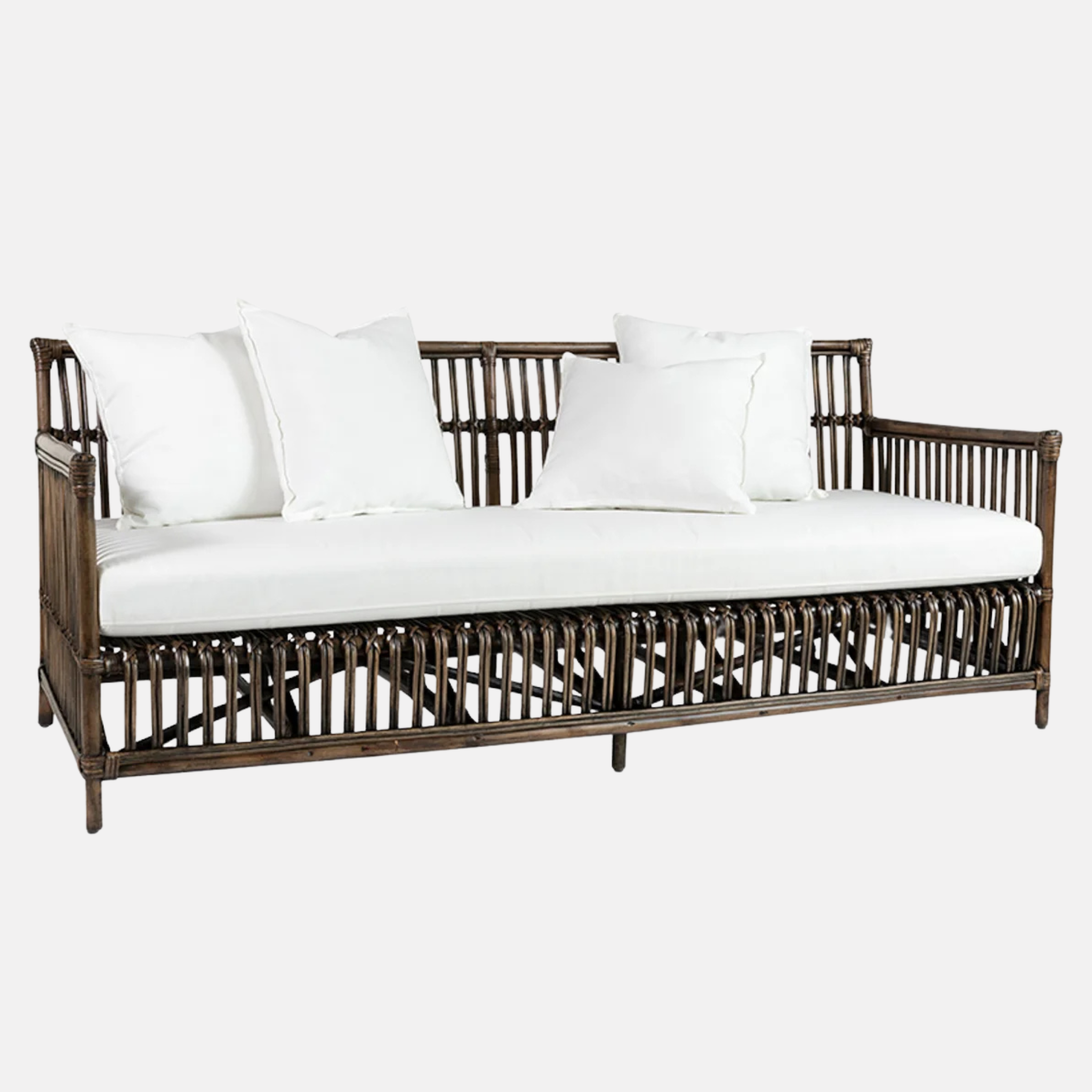 Bermuda 3 Seater Sofa - Walnut Rattan