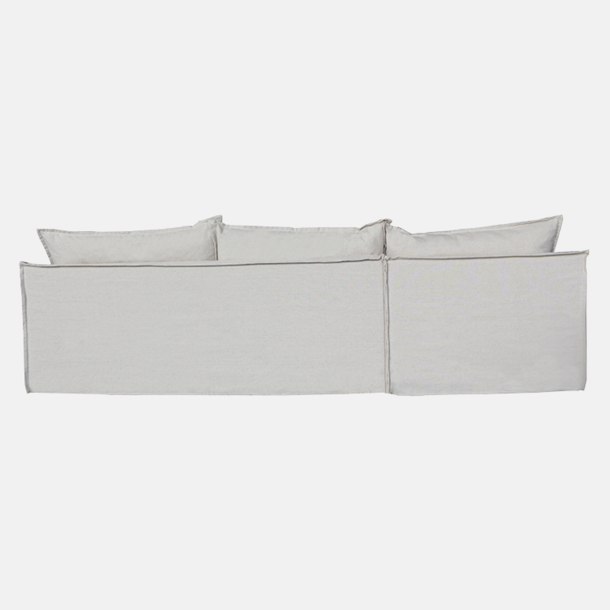 Hadley Left Hand Chaise Sofa - Natural Linen