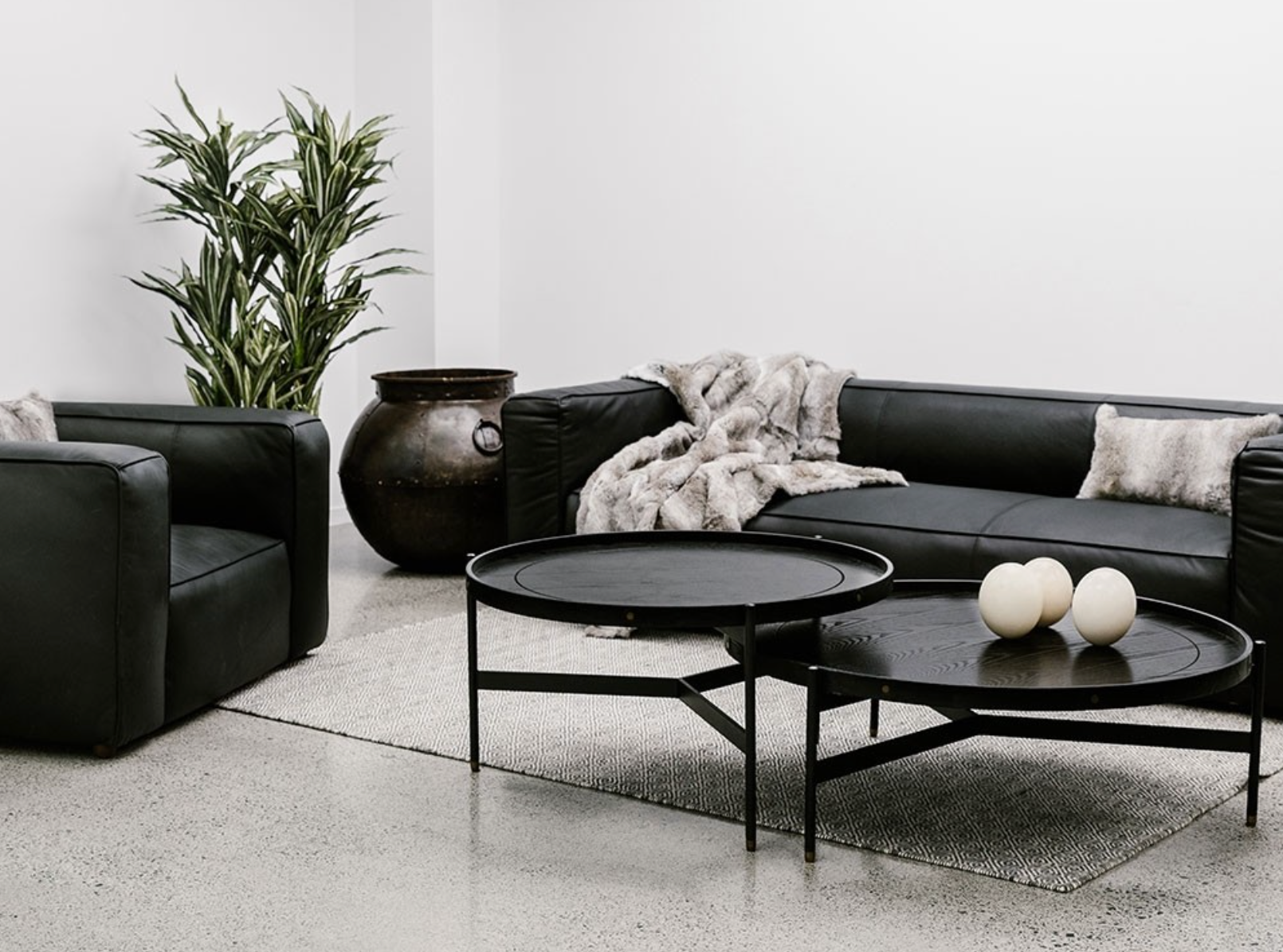 Haywood Tall Coffee Table Black