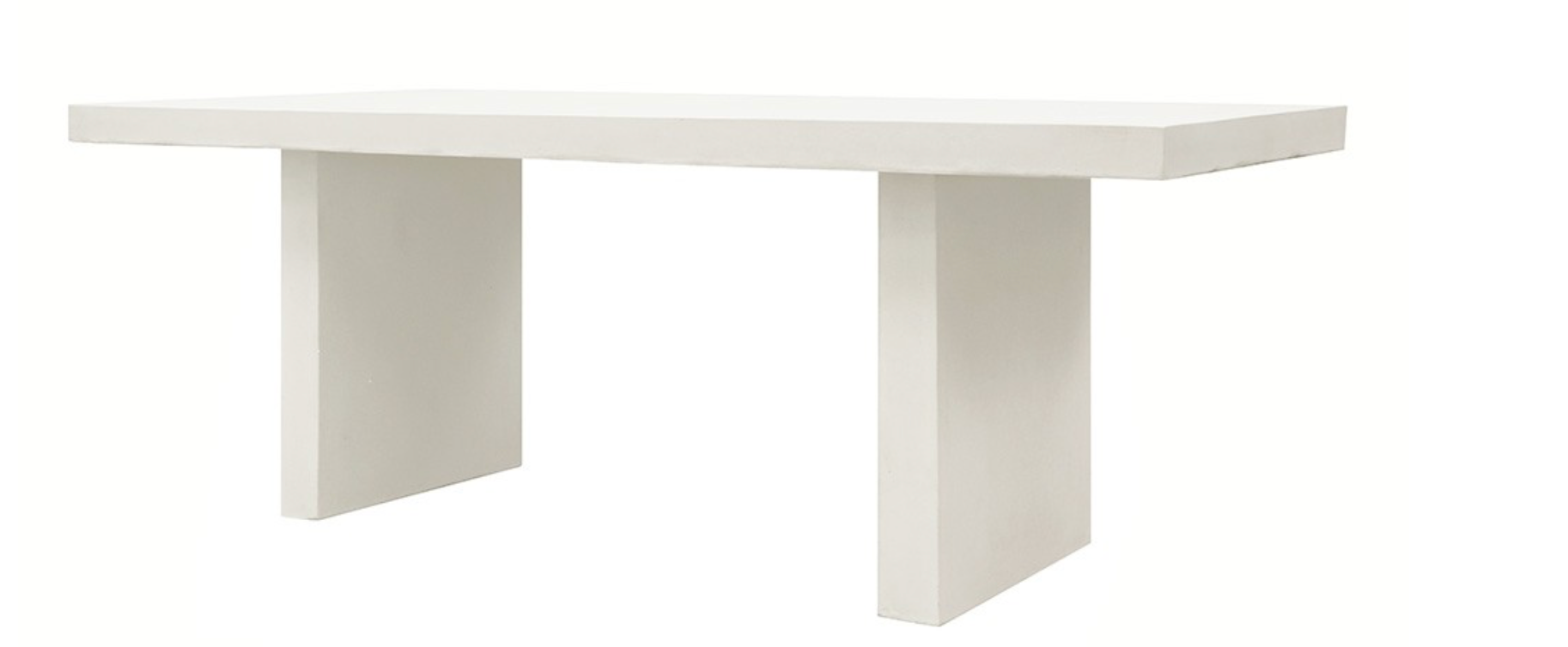 Palma Outdoor Concrete Table - White