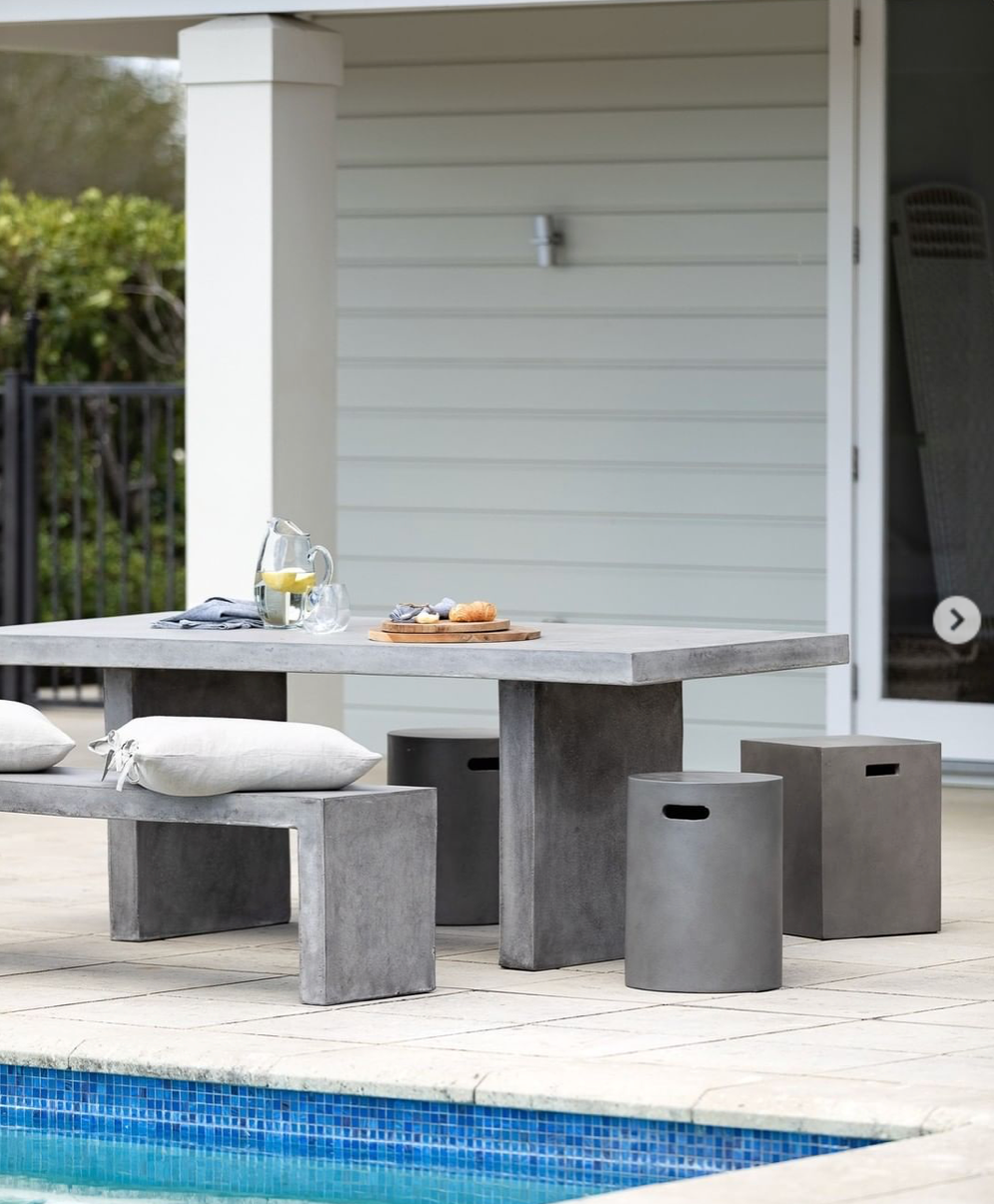 Palma Outdoor Concrete Table - Grey