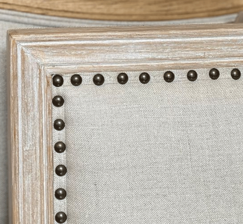 Manto Studded Bedhead - Linen