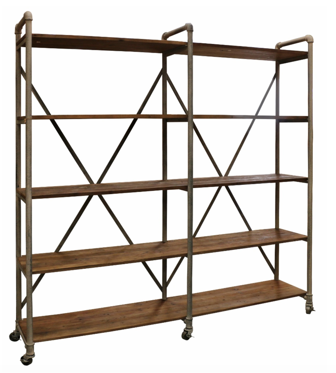 Pilo Industrial Wide Shelves - Mudstone Iron