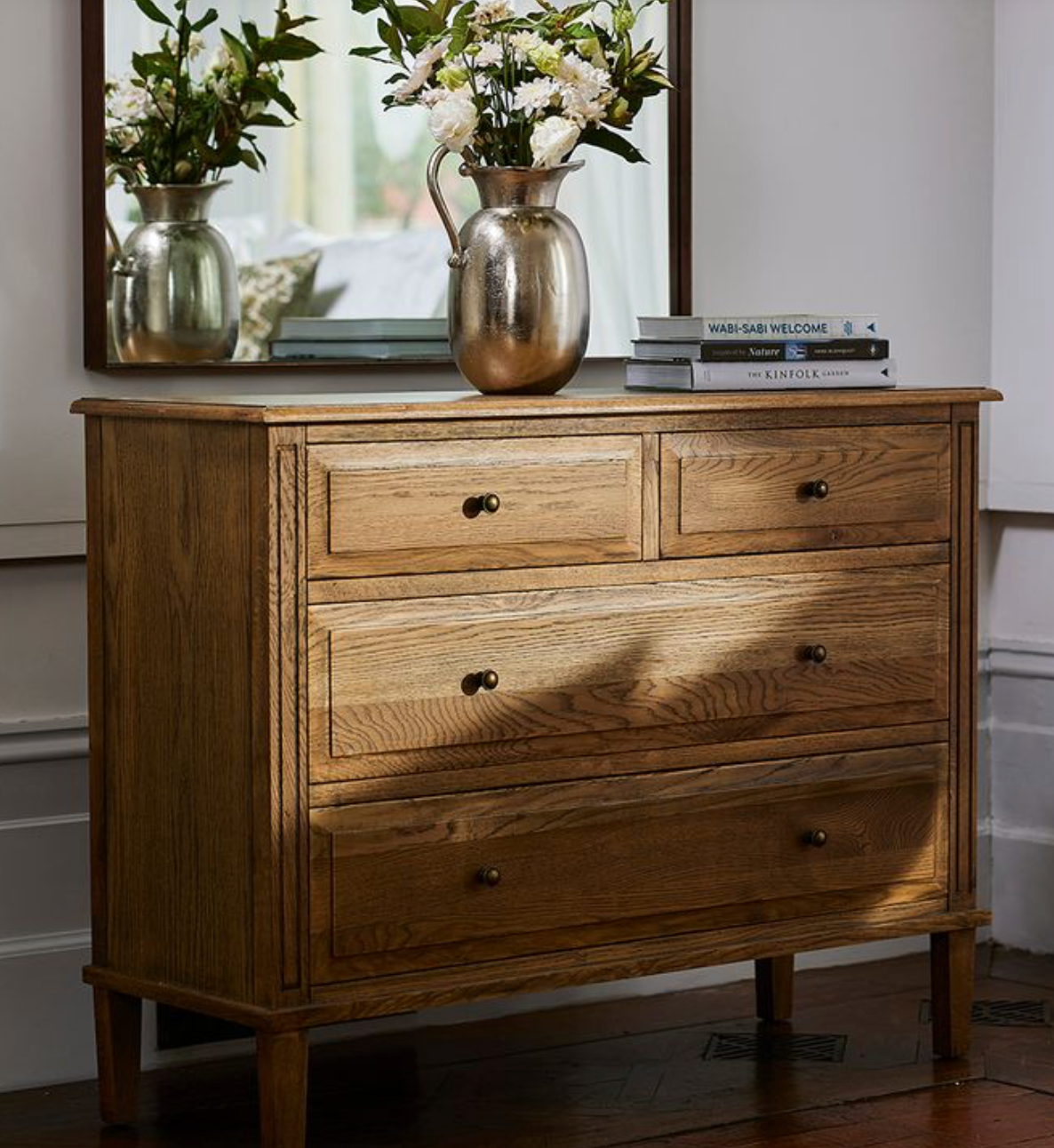 Villa Oak French Chest of Drawers